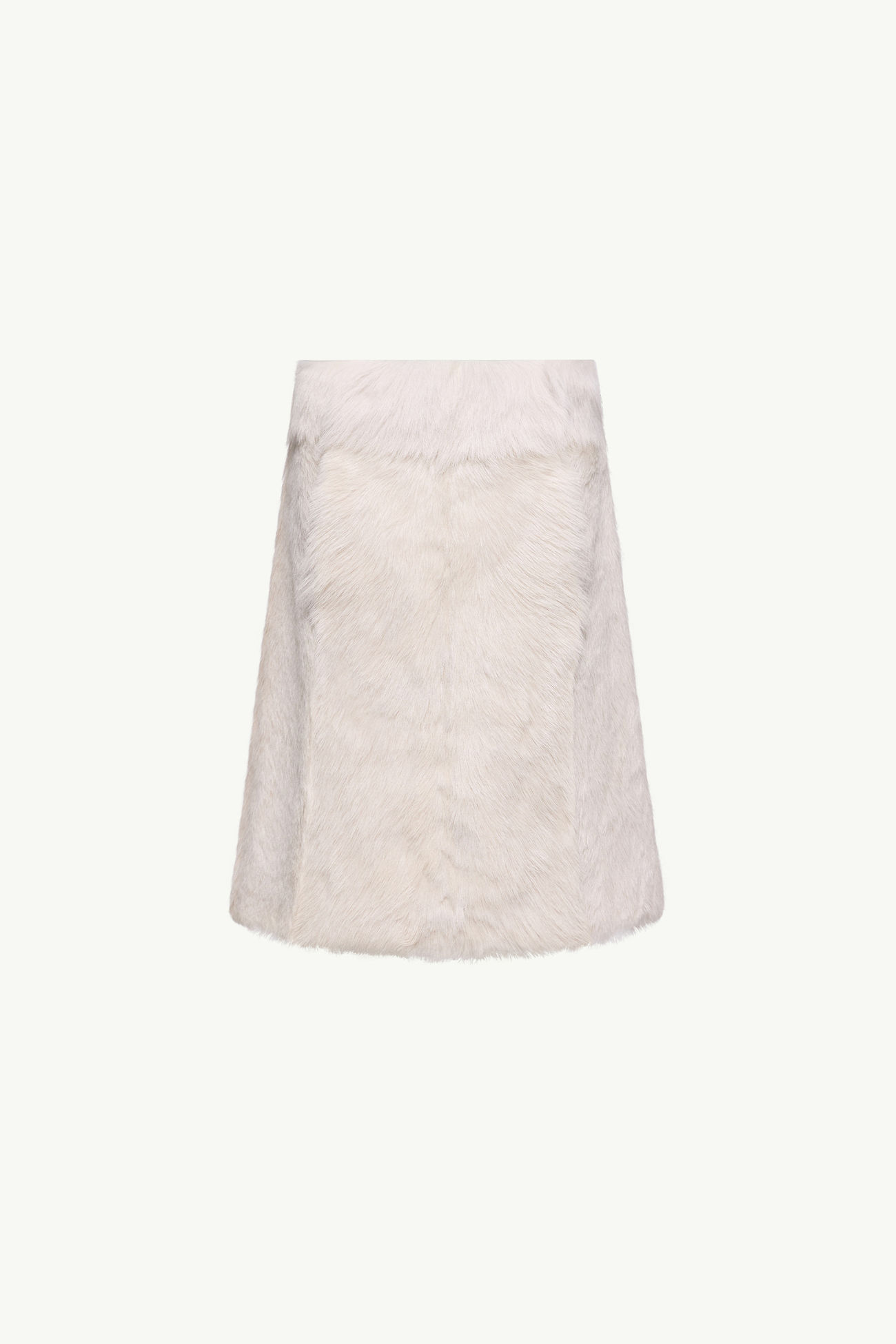 Jupe longueur genou en shearling Femmes Blanc Moncler 2