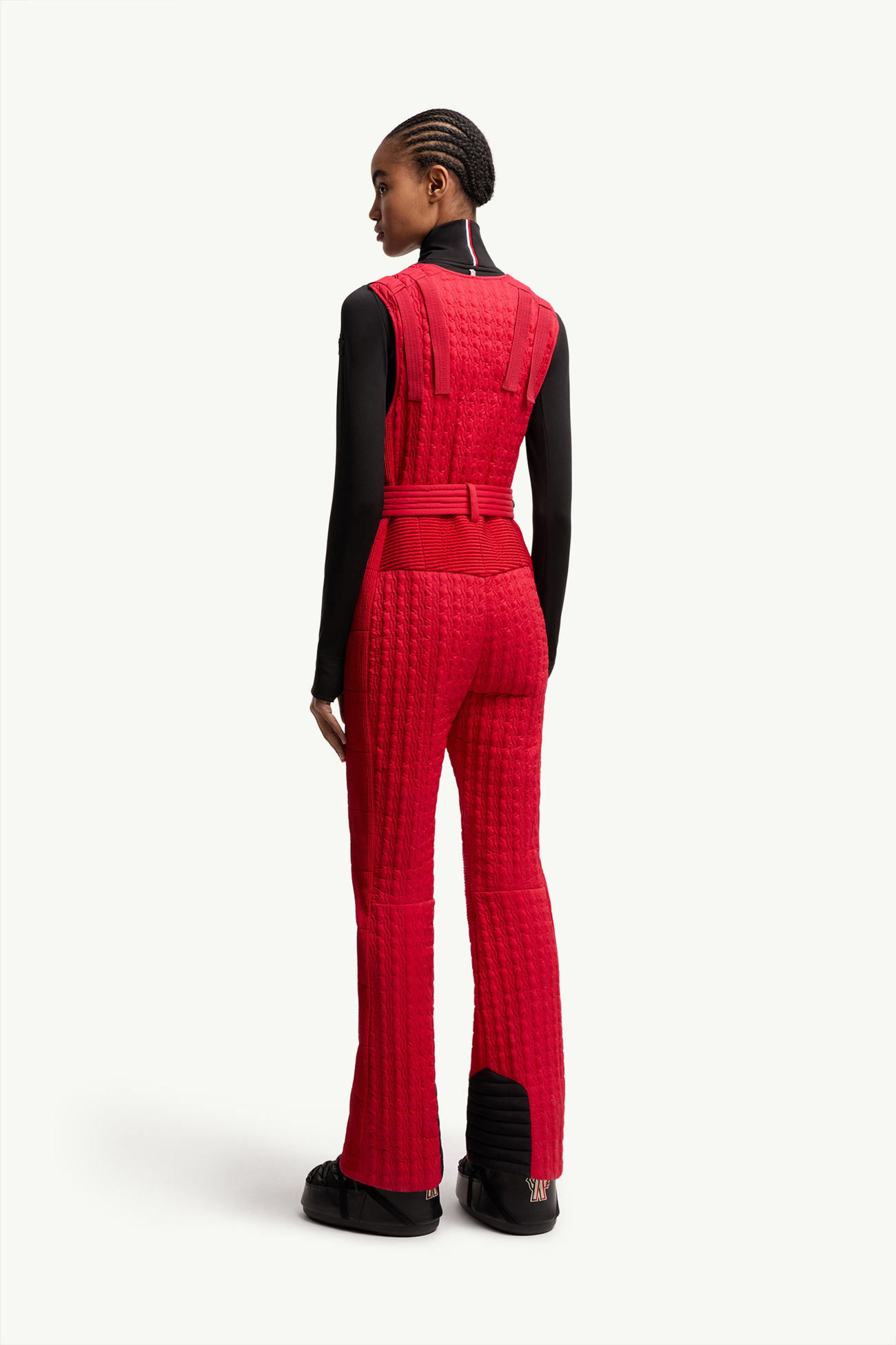 Tuta da Sci Imbottito Donna Rosso Moncler 4