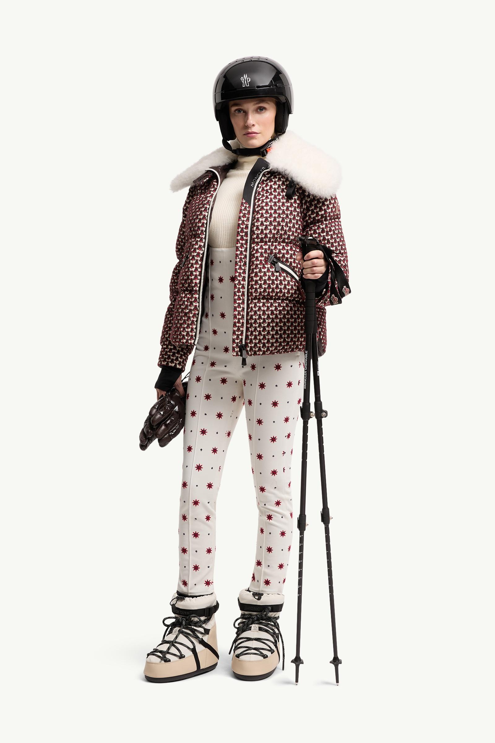 Geometric Pattern Technical Twill Ski Bib Size: XXS