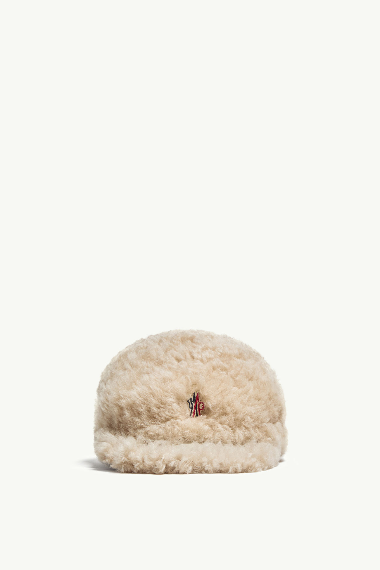 Berretto in shearling e GORE-TEX Donna Bianco Avorio Moncler 0