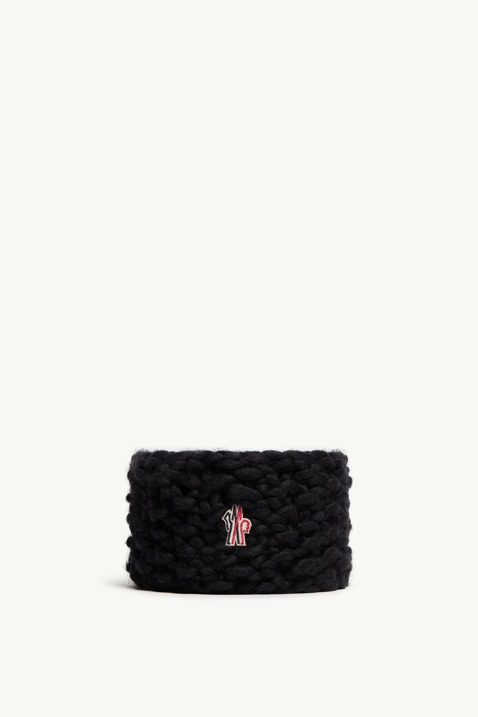 Black Embroidered Floral Headband - Hats & Beanies for Women