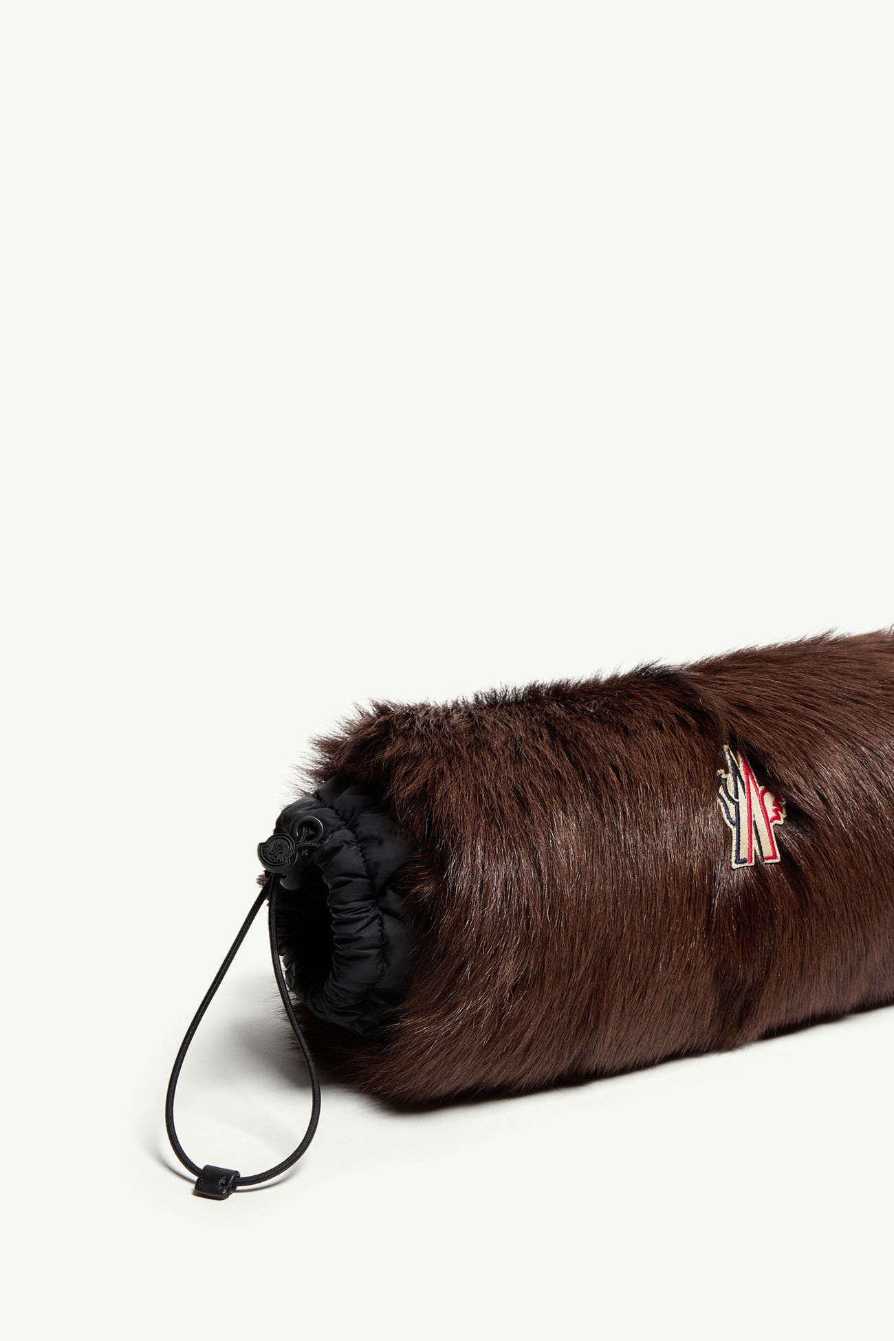 Scaldamani e Pochette In Shearling Donna Marrone Moncler 4