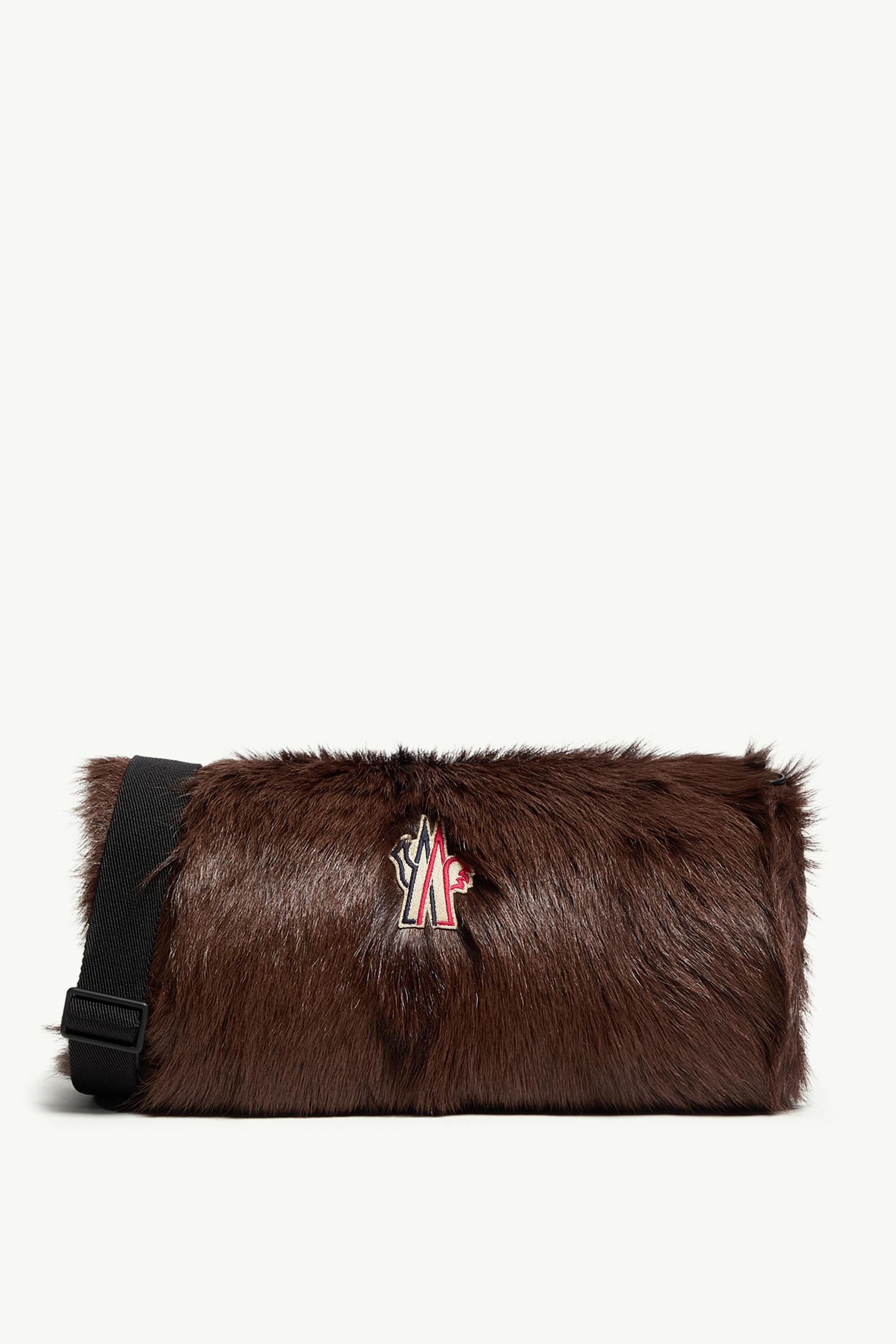 Shearling Handwarmer & Pouch Women Brown Moncler