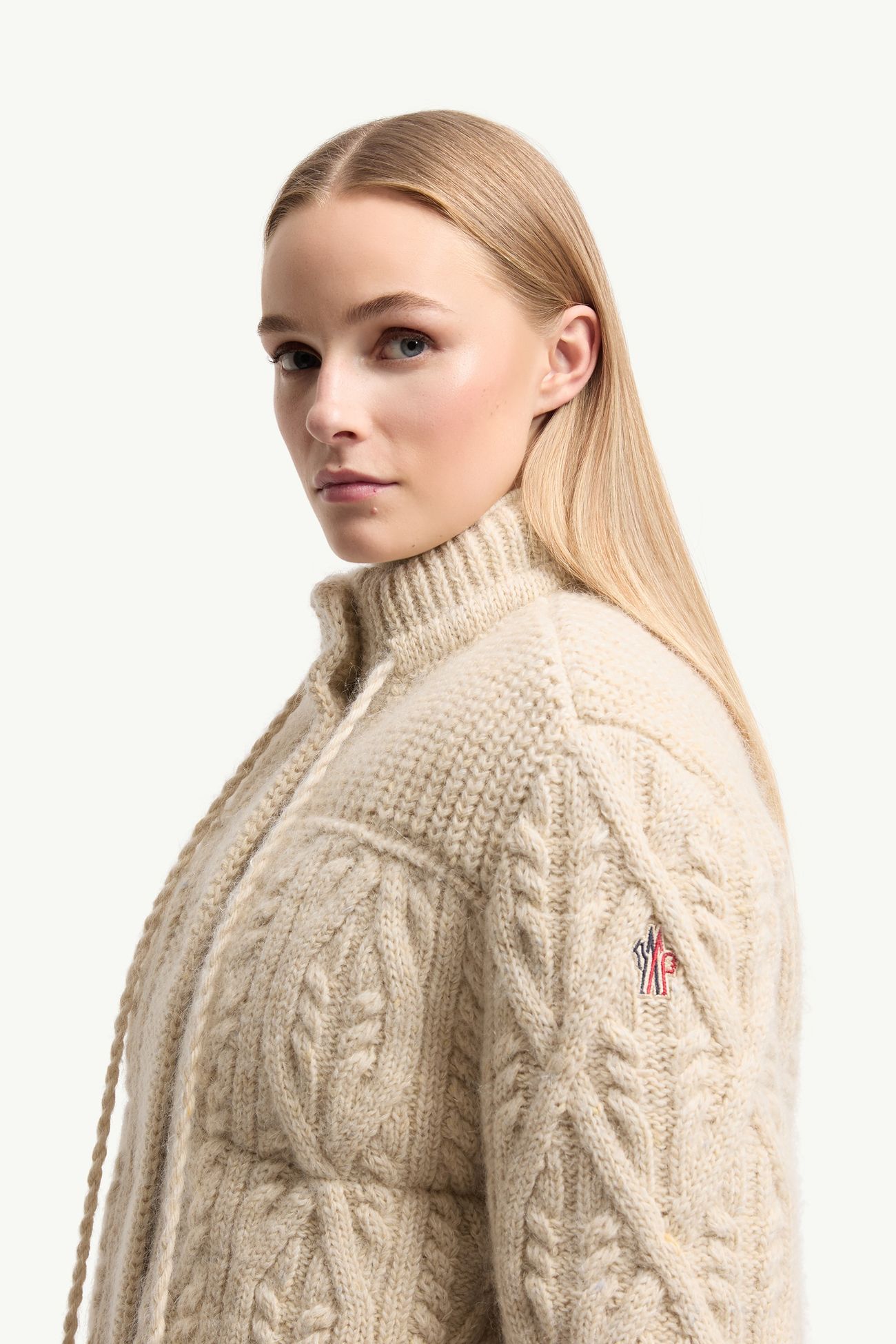 Doudoune courte Melgven en laine mélangée Femmes Blanc Ivoire Moncler 1