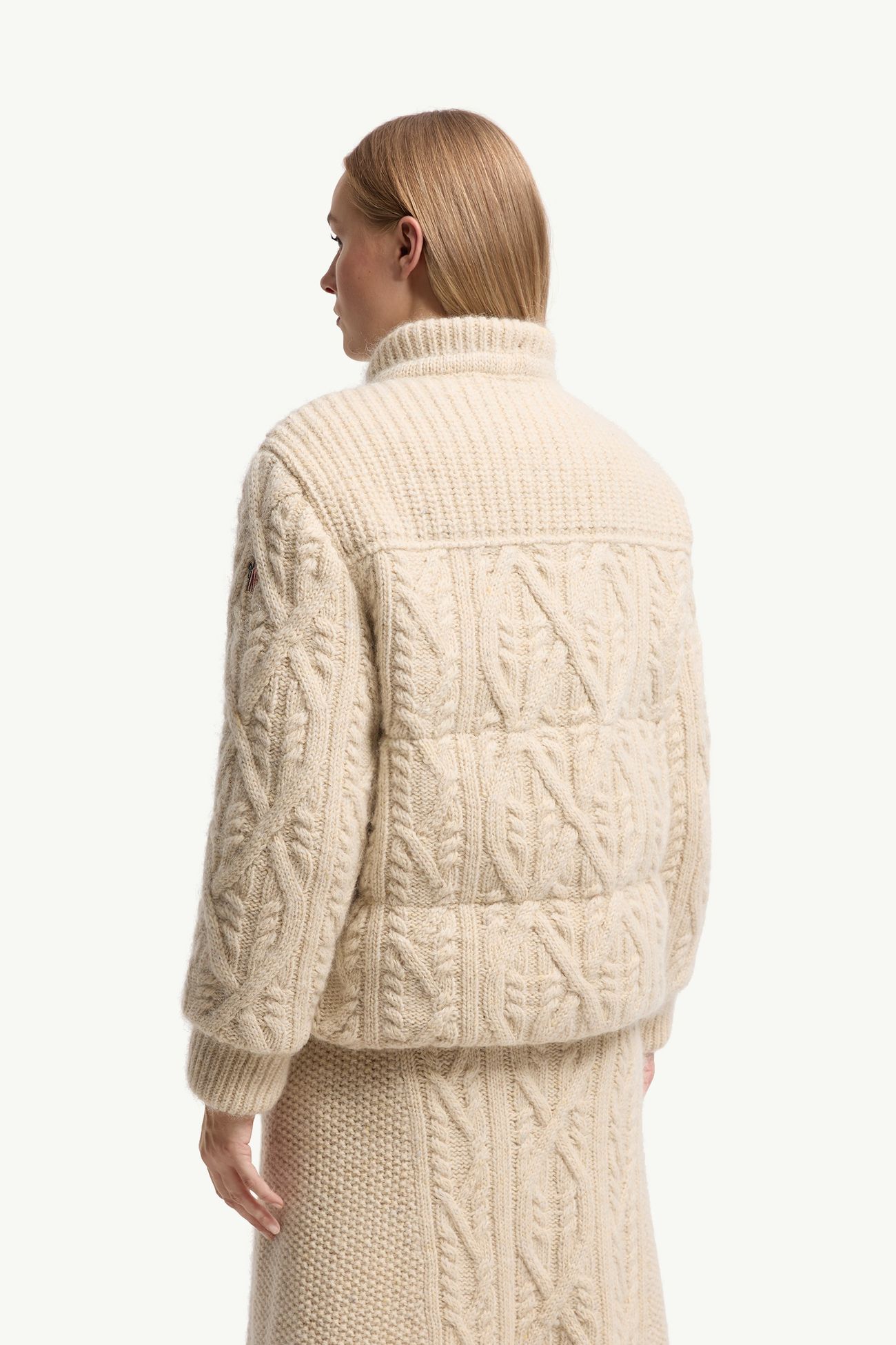 Plumífero corto de mezcla de lana Melgven Mujer Blanco Marfil Moncler 4