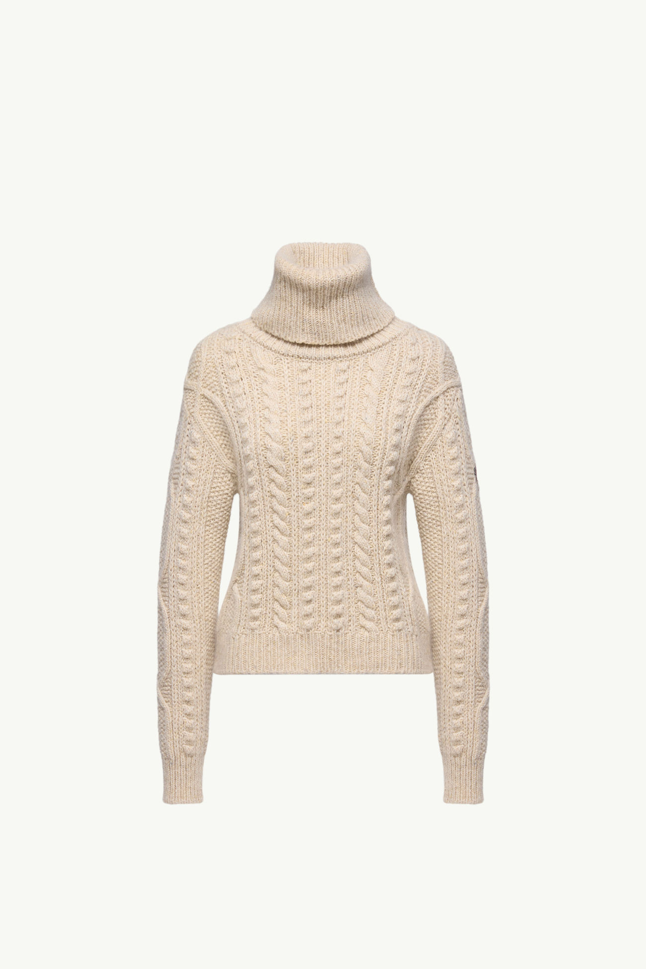 Pull à col roulé en laine et mohair Femmes Blanc Ivoire Moncler 2