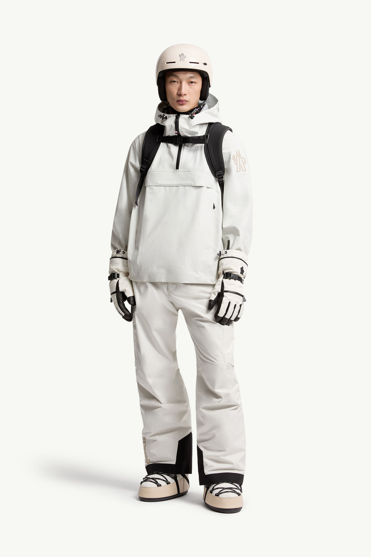 Heim GORE-TEX層壓布料連帽滑雪外套 男士 白色 Moncler 0