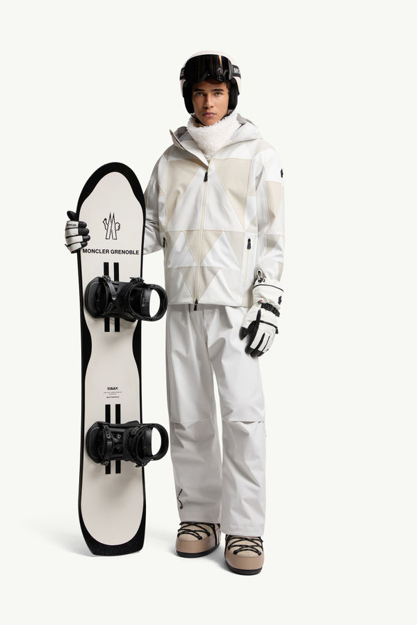Valserine GORE-TEX® Laminate Patchwork Ski Jacket Men White Moncler 0
