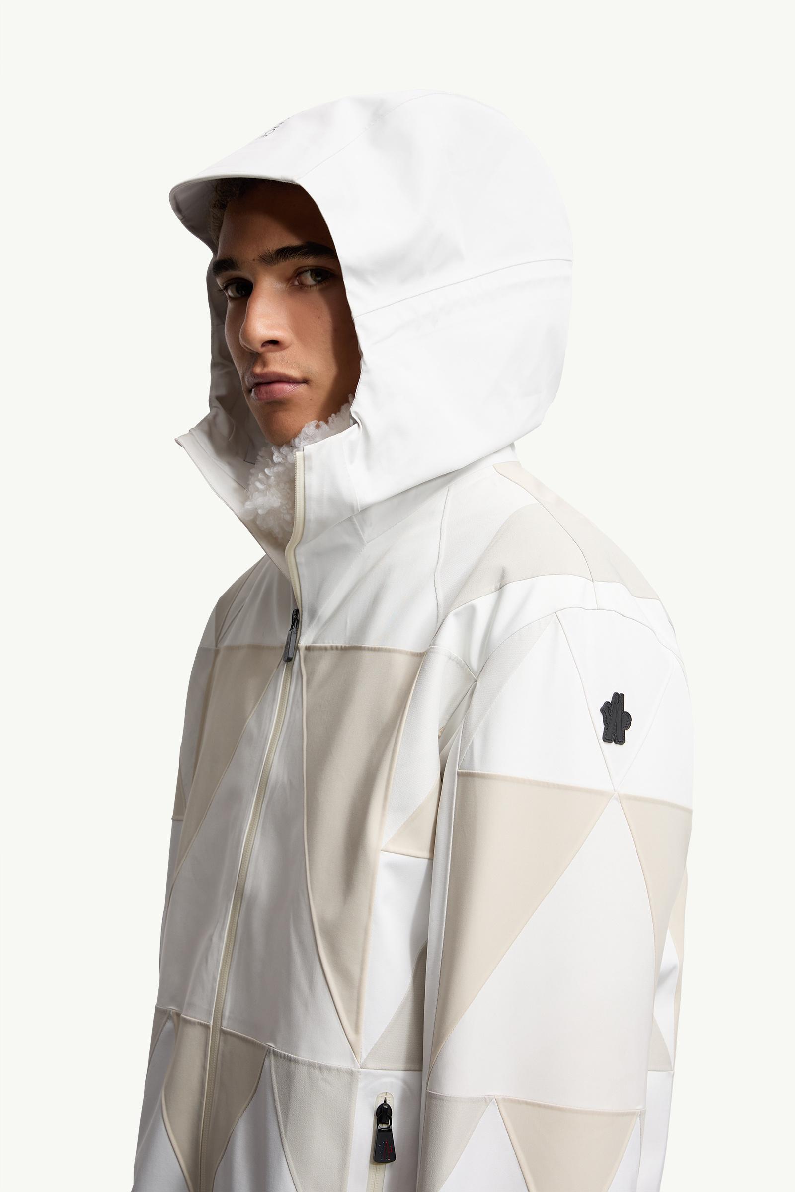 White Valserine GORE-TEX® Laminate Patchwork Ski Jacket