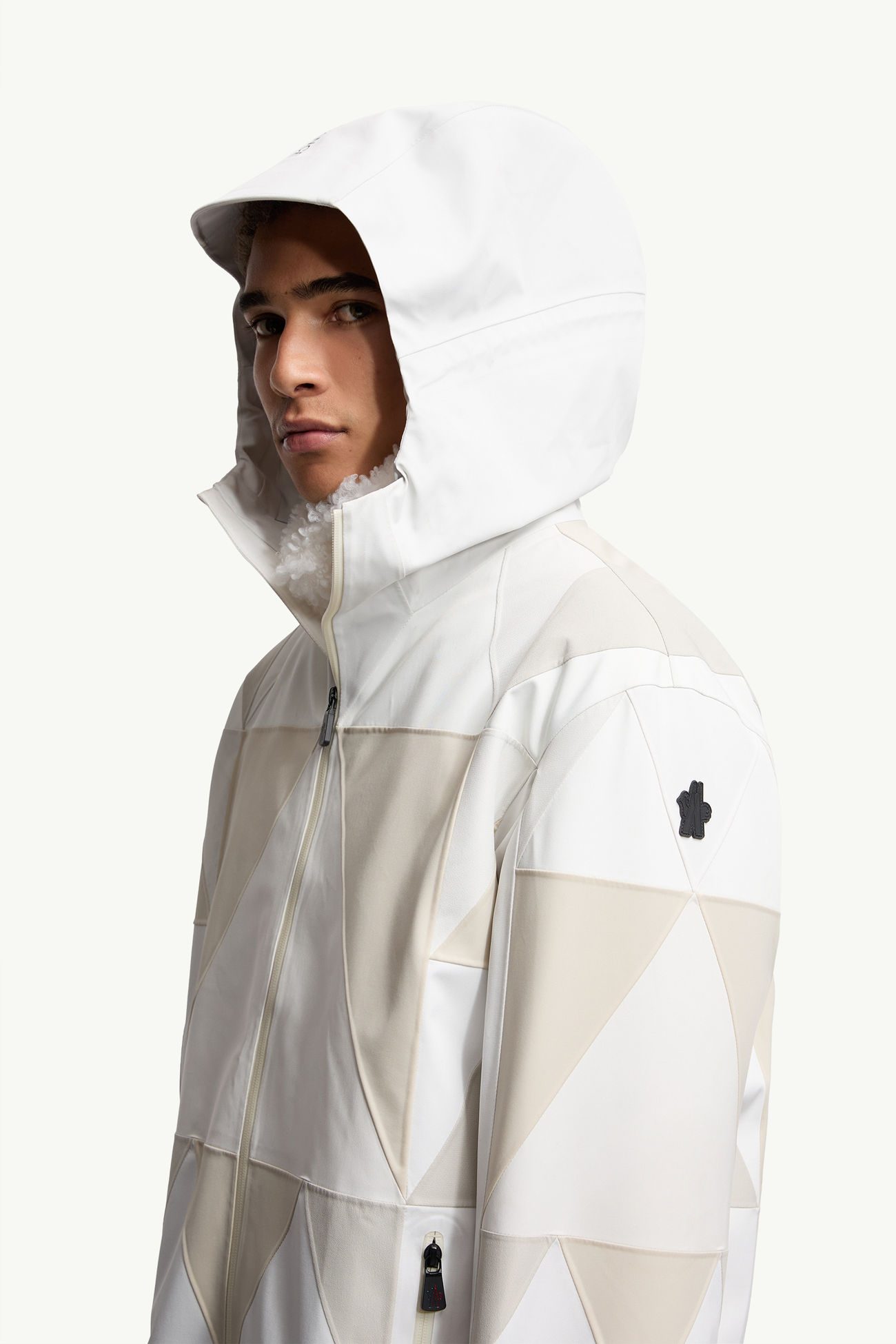 Valserine男士GORE-TEX层压面料拼布羽绒夹克外套 男士 白色 Moncler 1