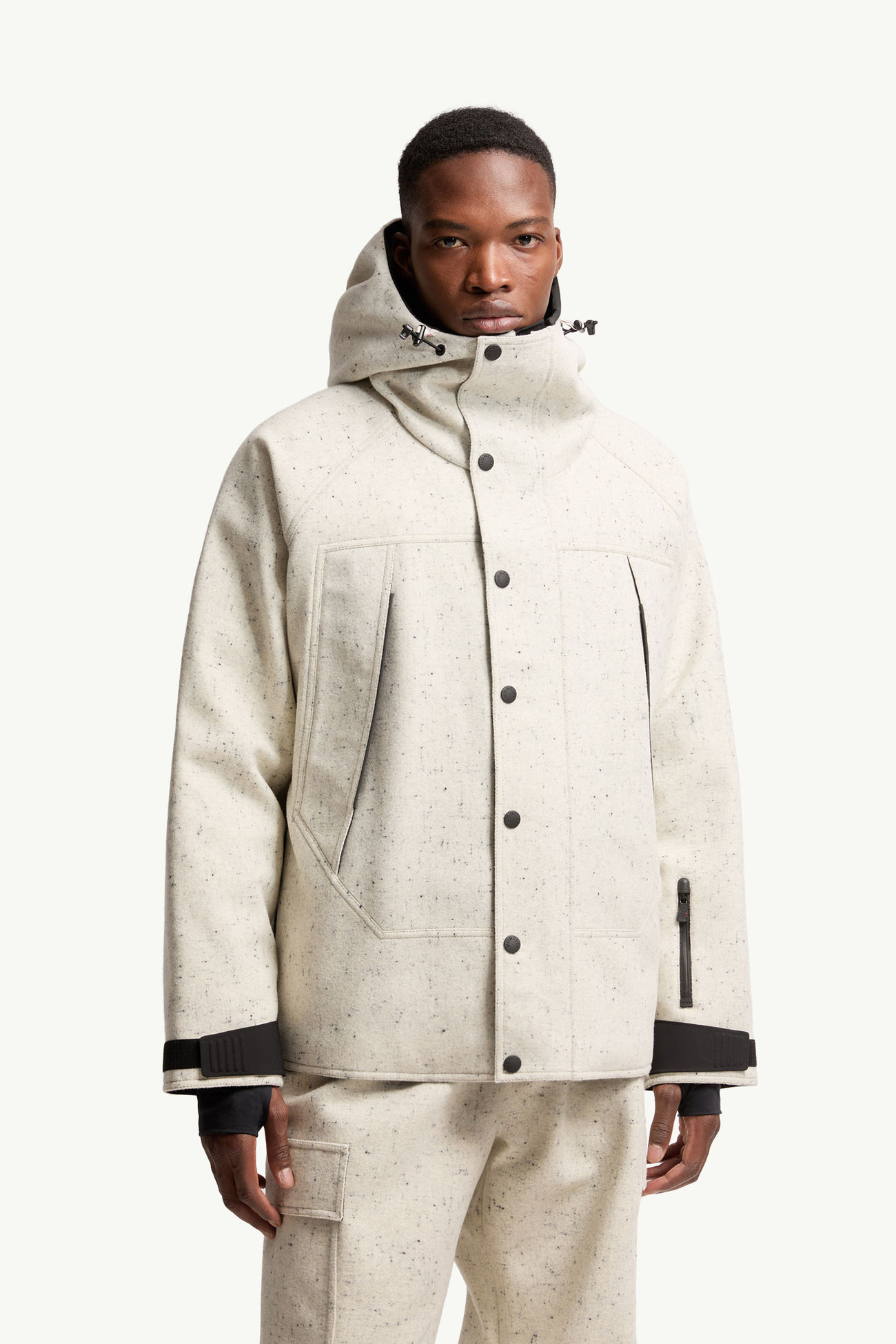 Veste de ski en laine technique à capuche Marnaz Hommes Blanc Moncler 3