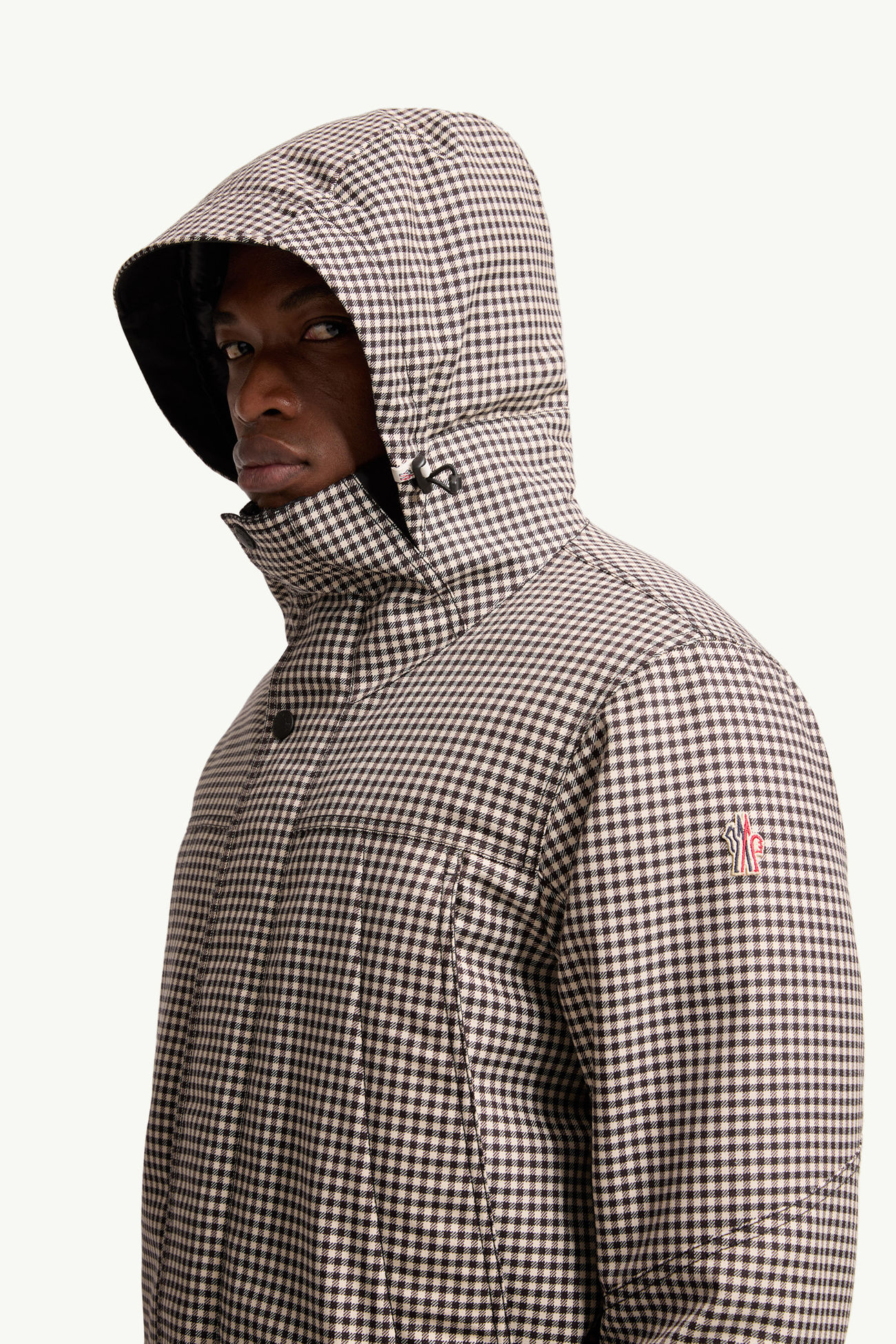 Ettal Wool Hooded Insulated Ski Jacket Men Gray Moncler 1