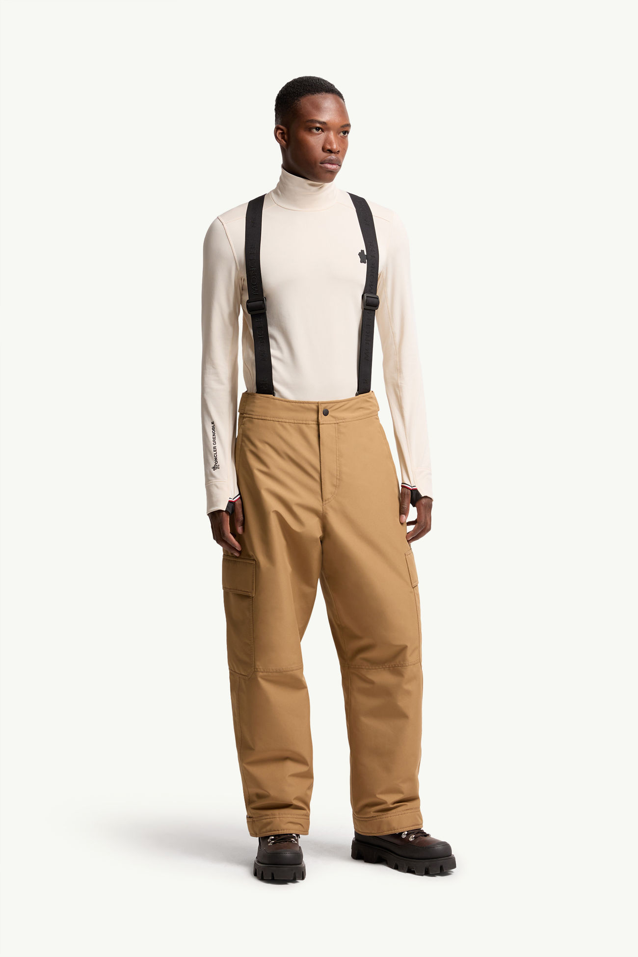 Salopette de ski matelassée en GORE-TEX laminé Hommes Beige Chameau Moncler 3