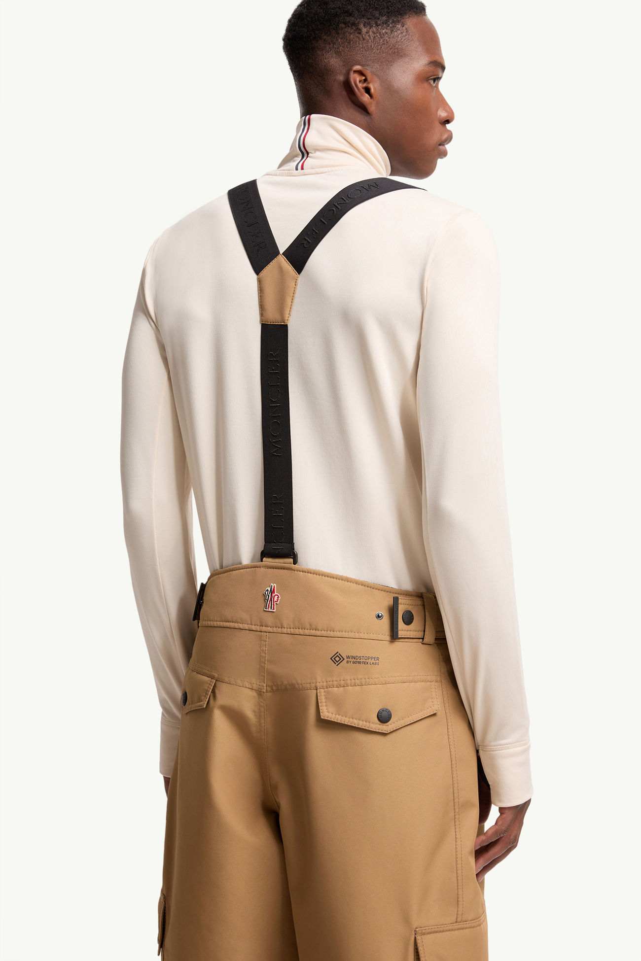 Peto de esquí acolchado de GORE-TEX laminado Hombre Beige Camel Moncler 5