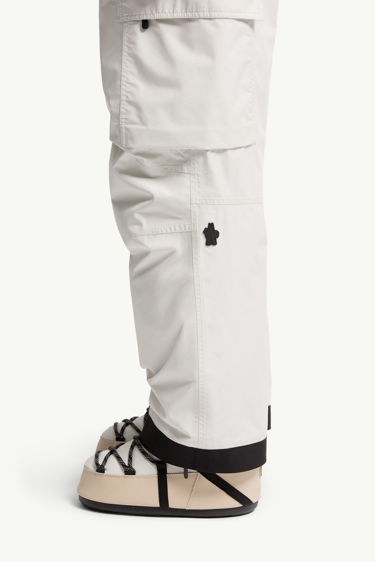 Wattierte Ski-Latzhose aus GORE-TEX Laminat Herren Weiß Moncler 1