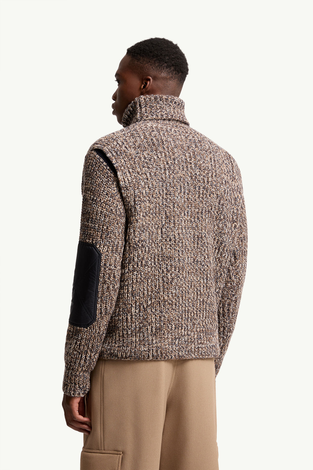 Pull à col roulé en laine Hommes Bleu & Marron Moncler 4