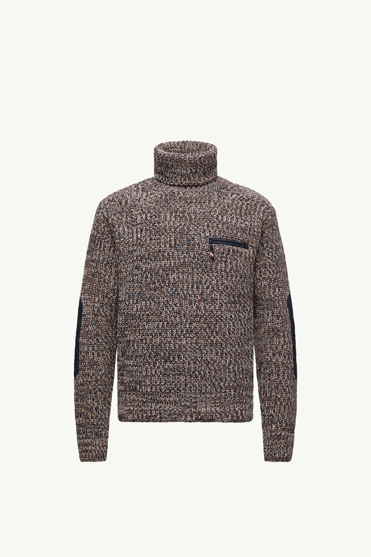 Maglione dolcevita in lana Uomo Blu & Marrone Moncler 2