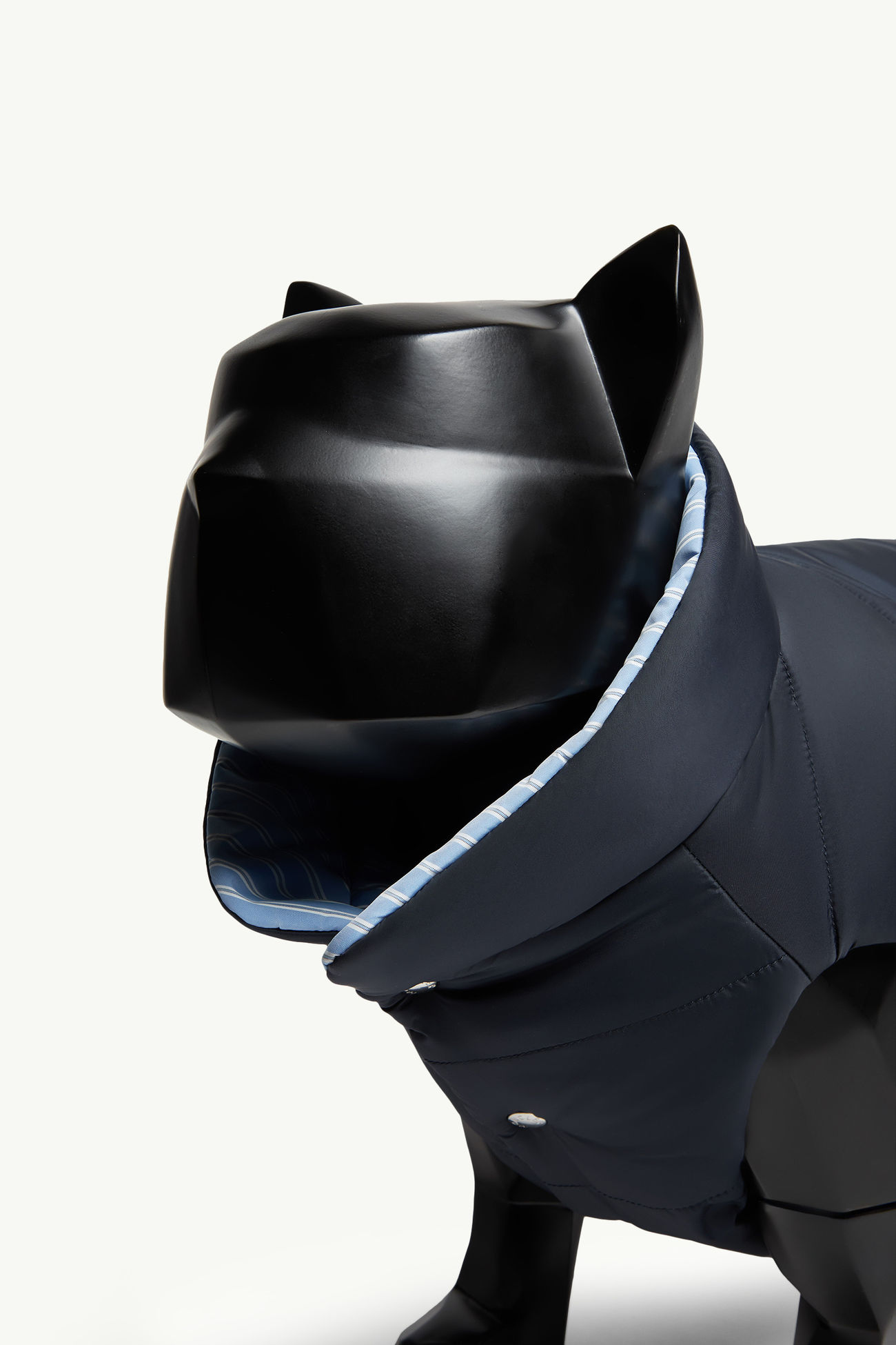 Wendbare wattierte Hundeweste Genderneutral Hellblau Moncler 4