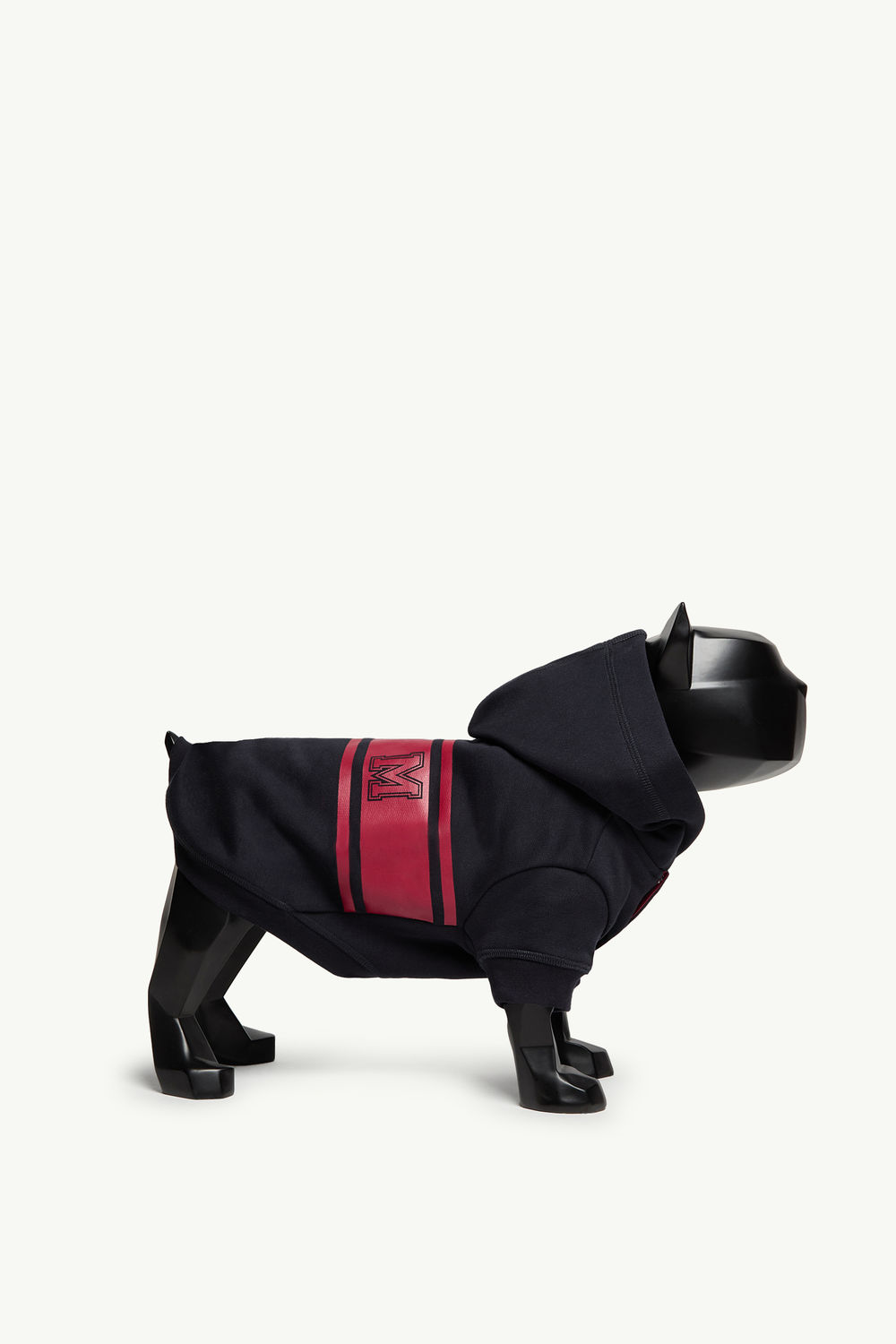 Cotton Dog Hoodie Gender Neutral Blue & Red Moncler 2