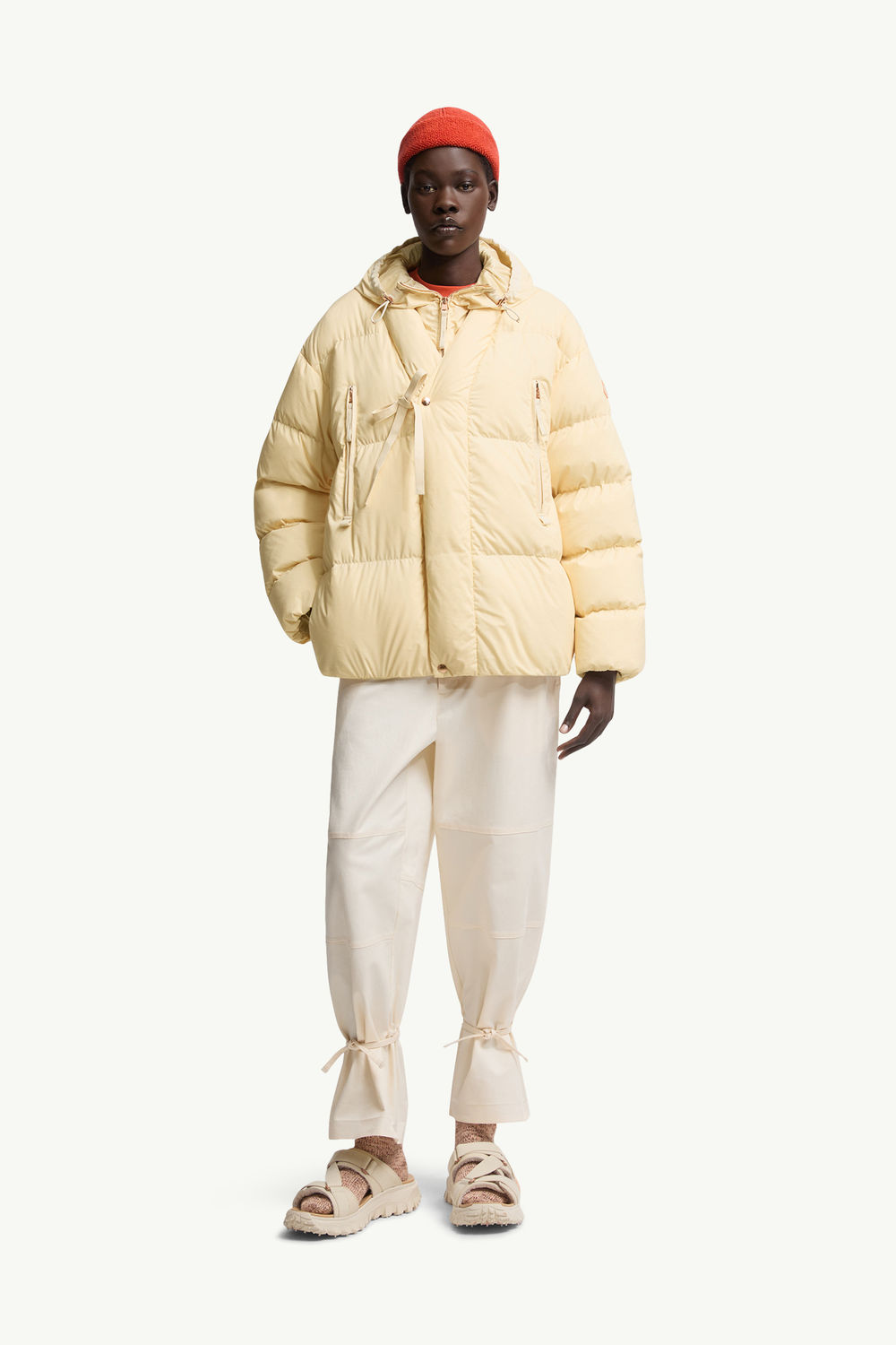 Moncler x Gilga Farm by Donald Glover Tangelo Short Down Jacket Gender Neutral Ochre Yellow Moncler 1