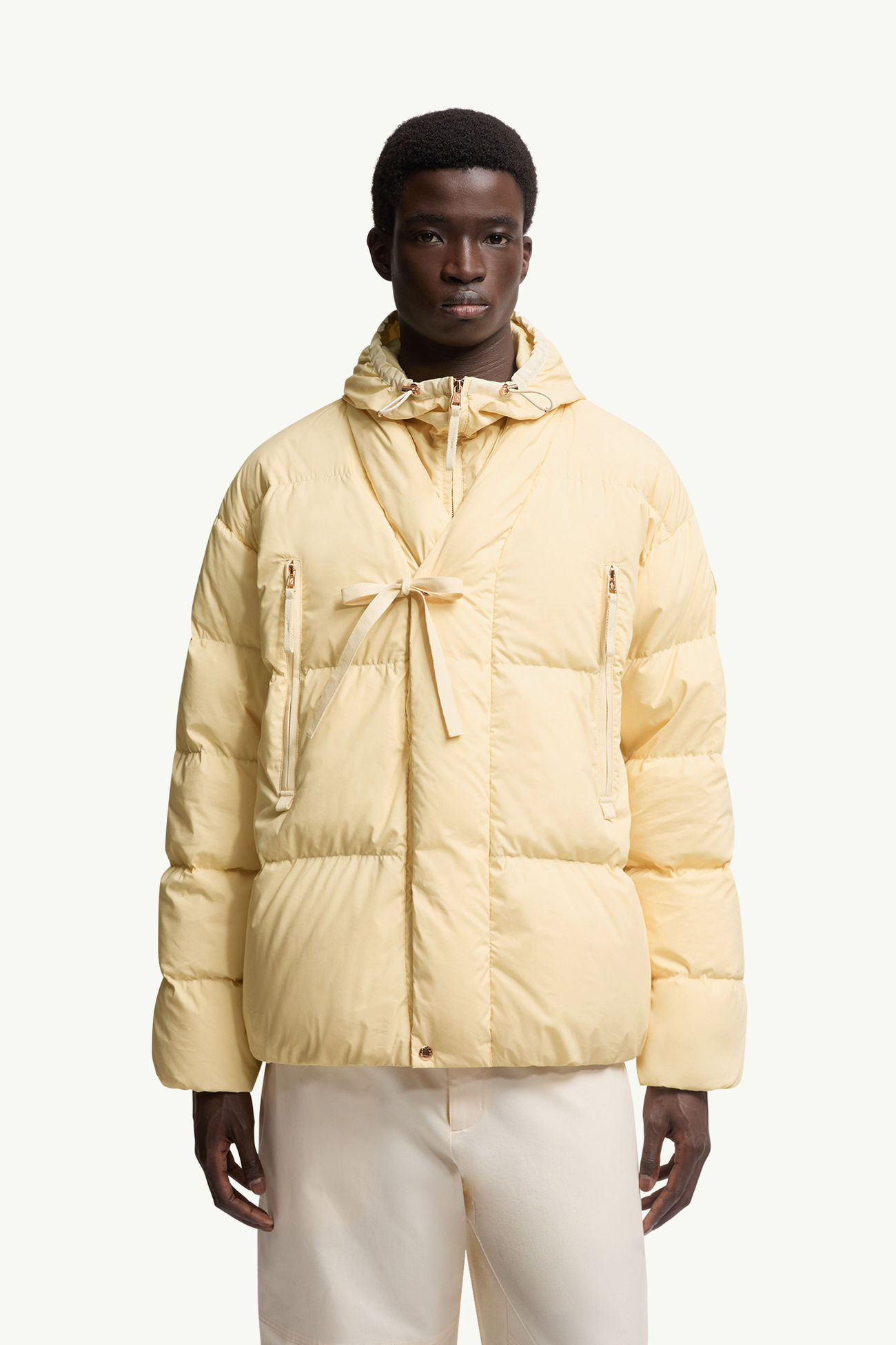 Moncler x Gilga Farm by Donald Glover Tangelo kurze Daunenjacke Genderneutral Ockergelb Moncler 5