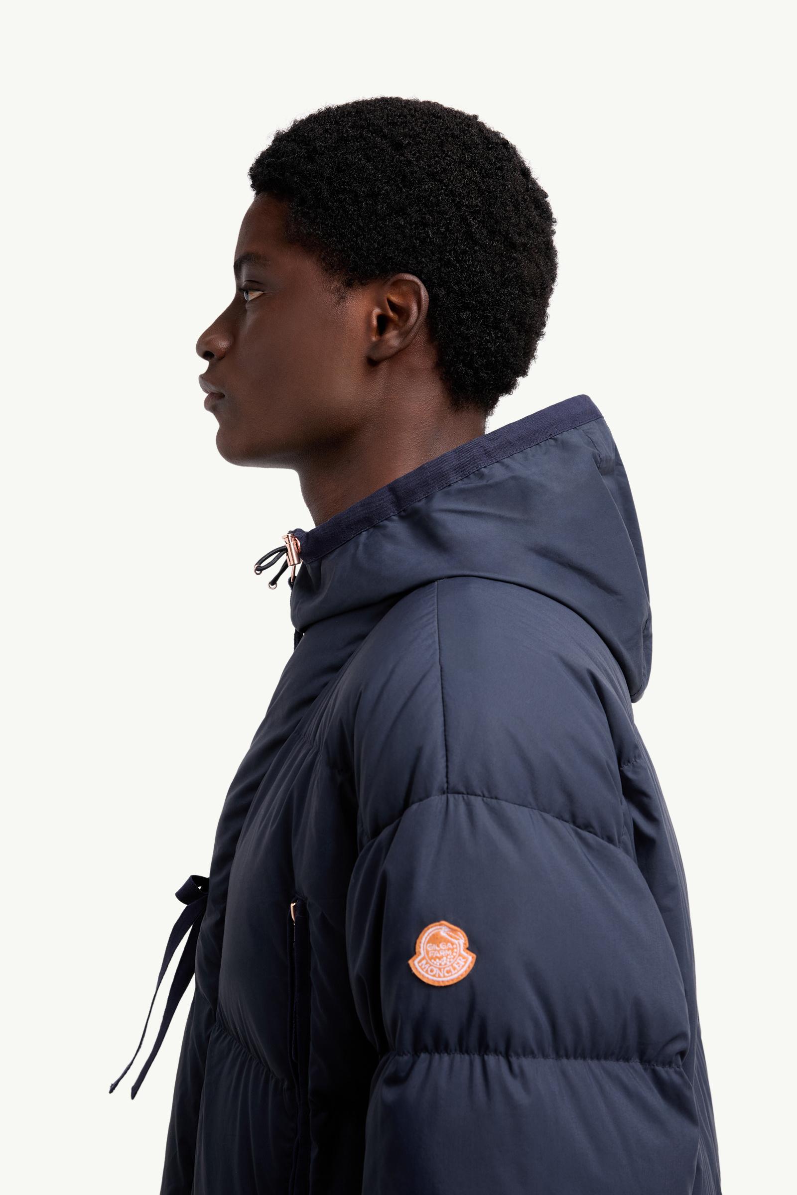 Moncler x Gilga Farm by Donald Glover Tangelo Short Down Jacket Men Navy Blue Moncler 1