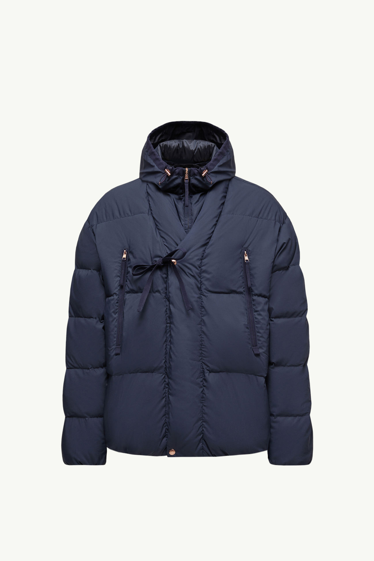 Moncler x Gilga Farm by Donald Glover Tangelo kurze Daunenjacke Herren Navyblau Moncler 2