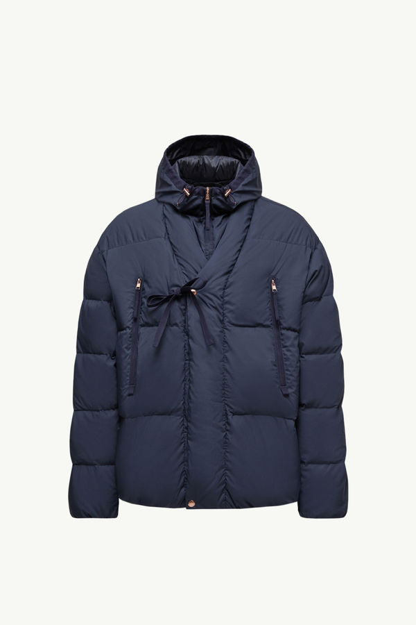 Moncler x Gilga Farm by Donald Glover Tangelo Short Down Jacket Men Navy Blue Moncler 2