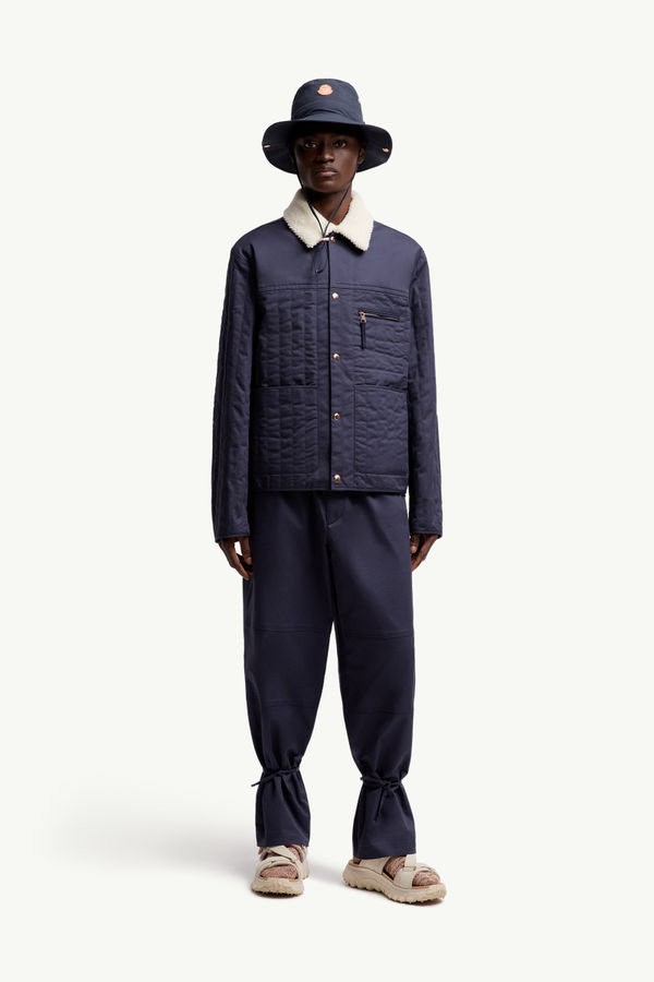 Moncler x Gilga Farm by Donald Glover Kishus Padded Shirt Jacket Men Navy Blue Moncler 0
