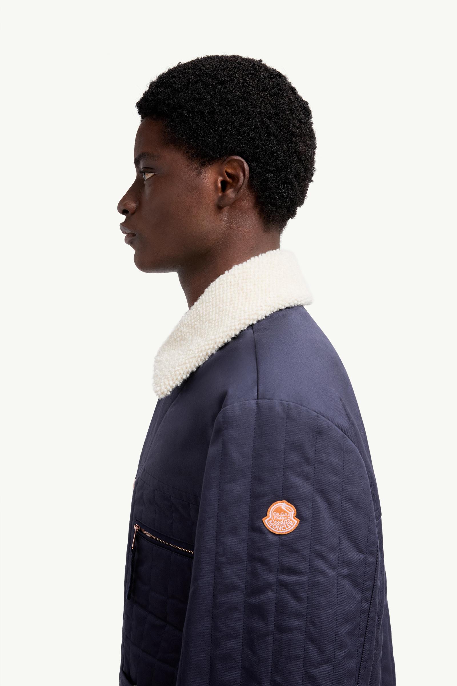 Moncler x Gilga Farm by Donald Glover Kishus Padded Shirt Jacket Men Navy Blue Moncler 1