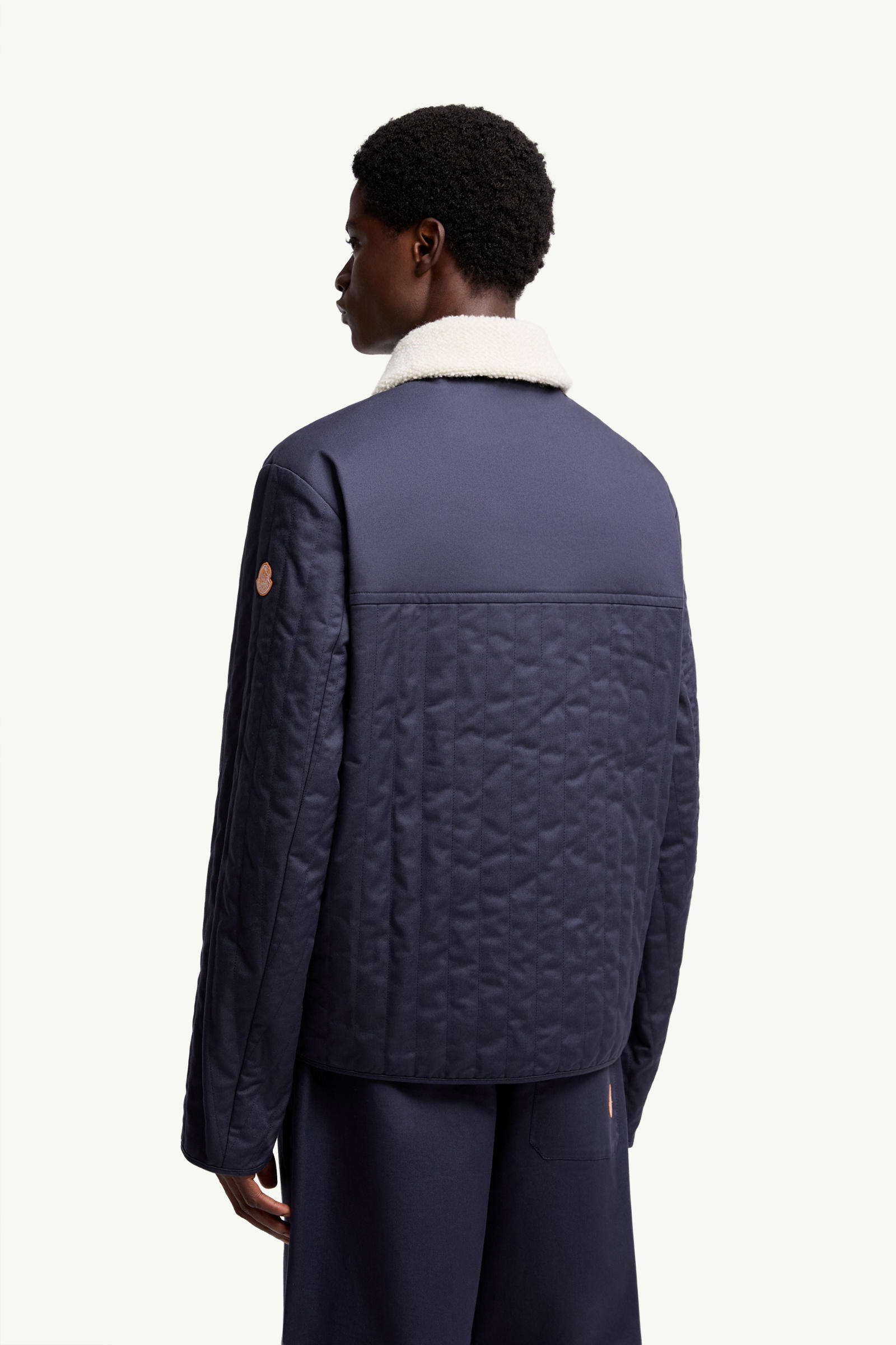 Moncler x Gilga Farm by Donald Glover Kishus Padded Shirt Jacket Men Navy Blue Moncler 4