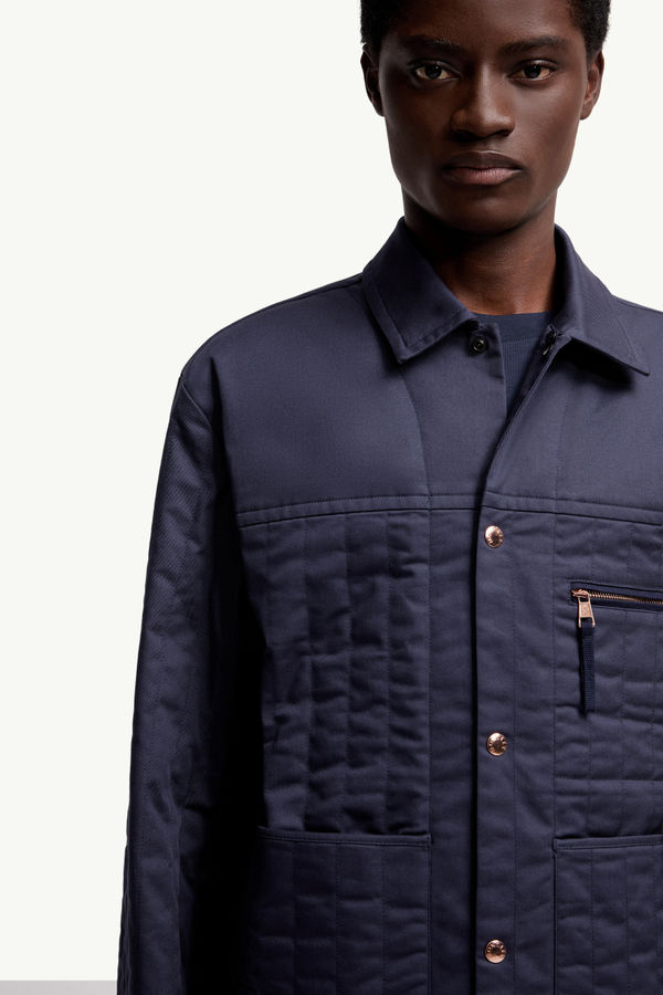 Moncler x Gilga Farm by Donald Glover Kishus Padded Shirt Jacket Men Navy Blue Moncler 5