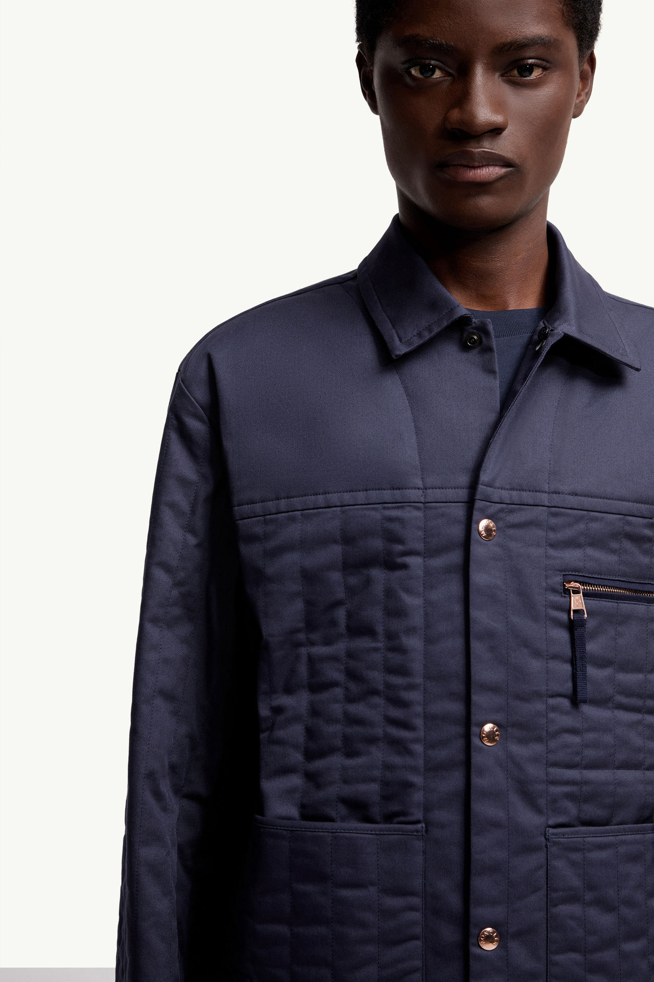 Moncler x Gilga Farm by Donald Glover Kishus男士加衬衬衫式夹克外套 男士 海军蓝色 Moncler 5