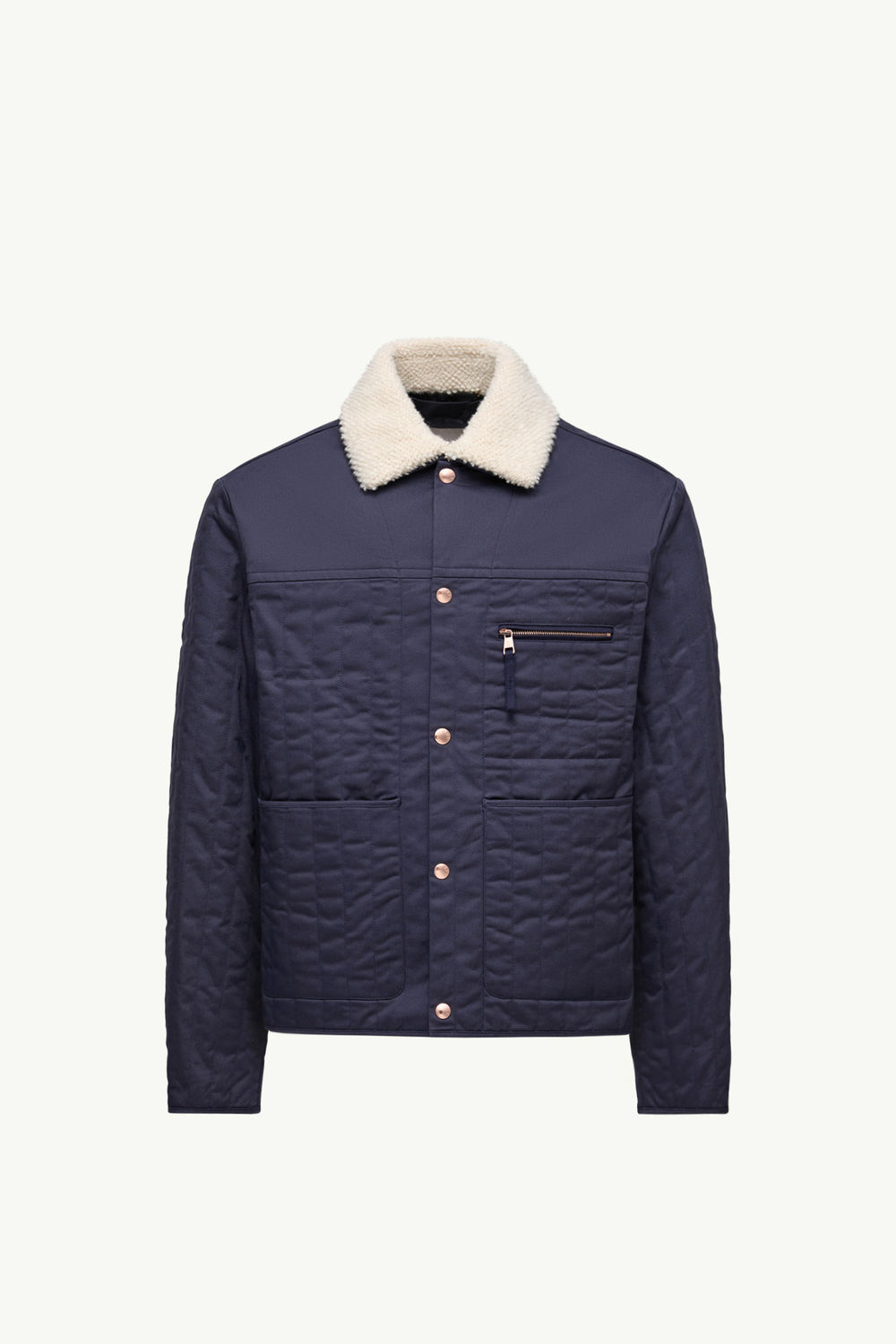 Moncler x Gilga Farm by Donald Glover Kishus Padded Shirt Jacket Men Navy Blue Moncler 2