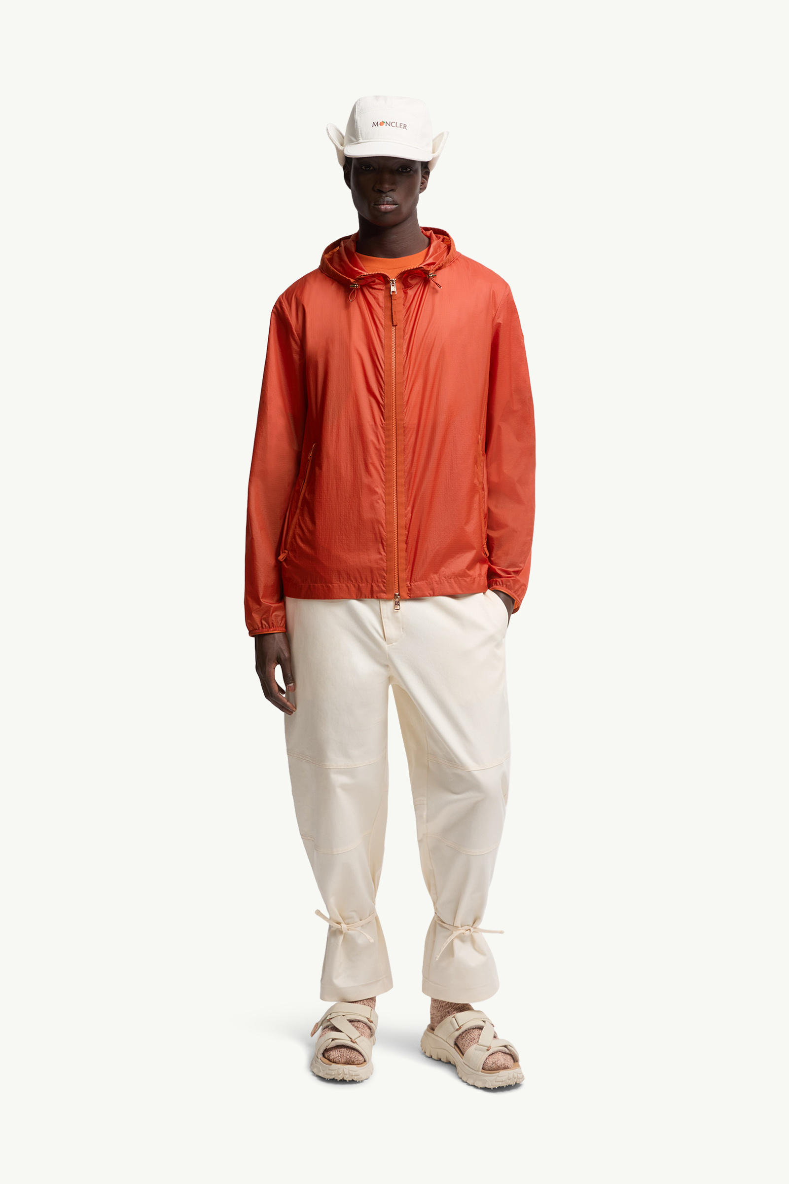 Moncler x Gilga Farm by Donald Glover Hamlin Hooded Windbreaker Men Bright Orange Moncler 0