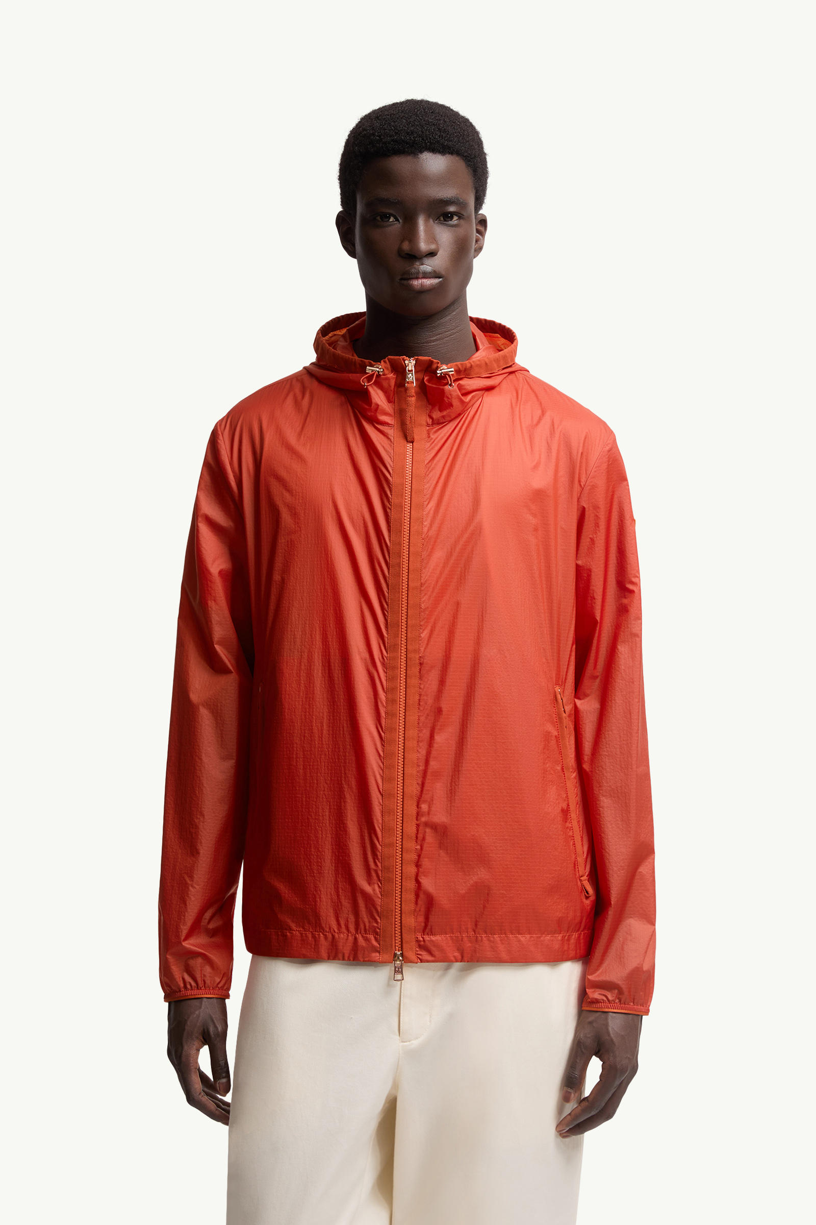 Moncler x Gilga Farm by Donald Glover Hamlin Hooded Windbreaker Men Bright Orange Moncler 3