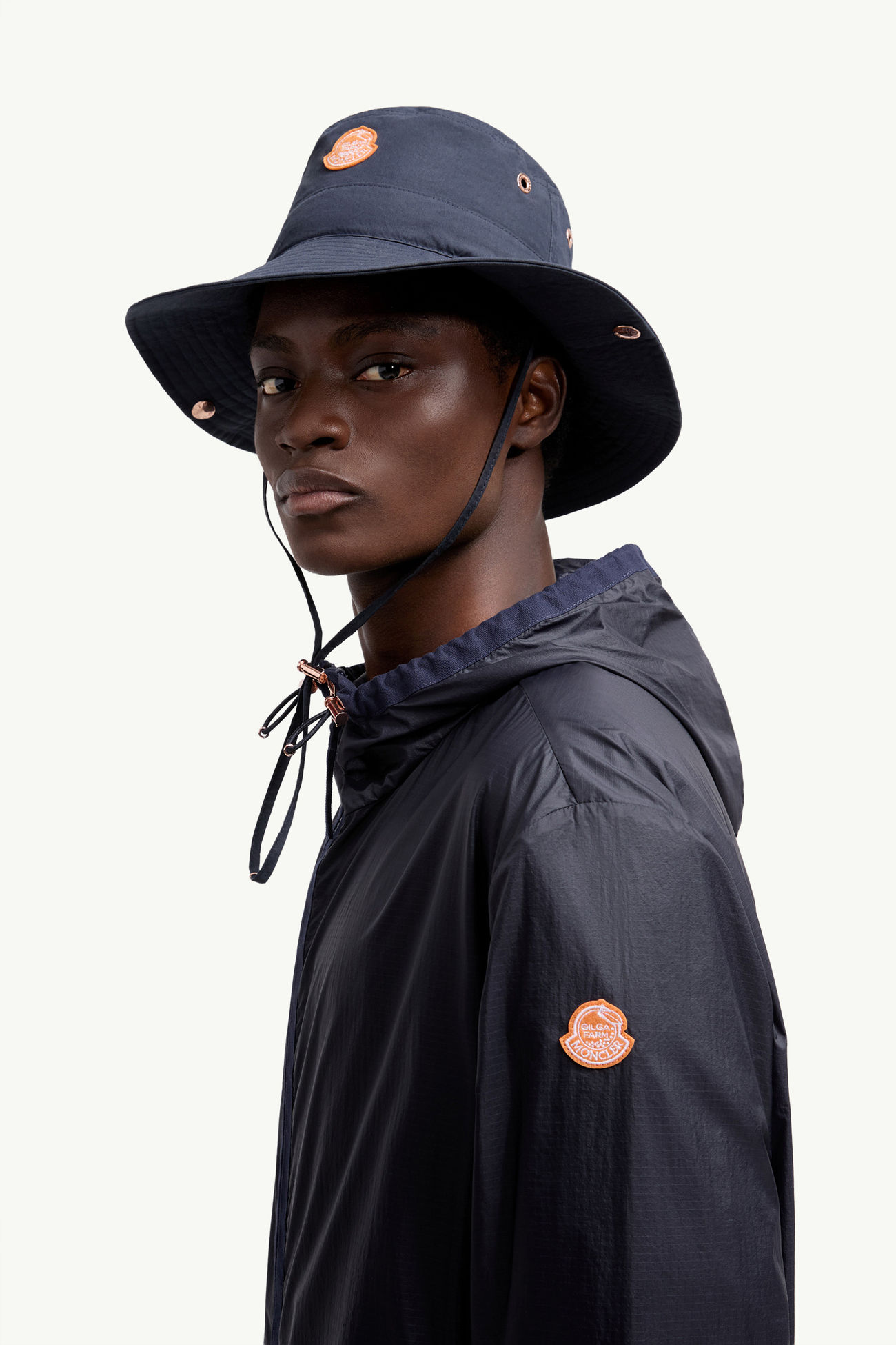 Moncler x Gilga Farm by Donald Glover Hamlin Kapuzenjacke Herren Navyblau Moncler 1