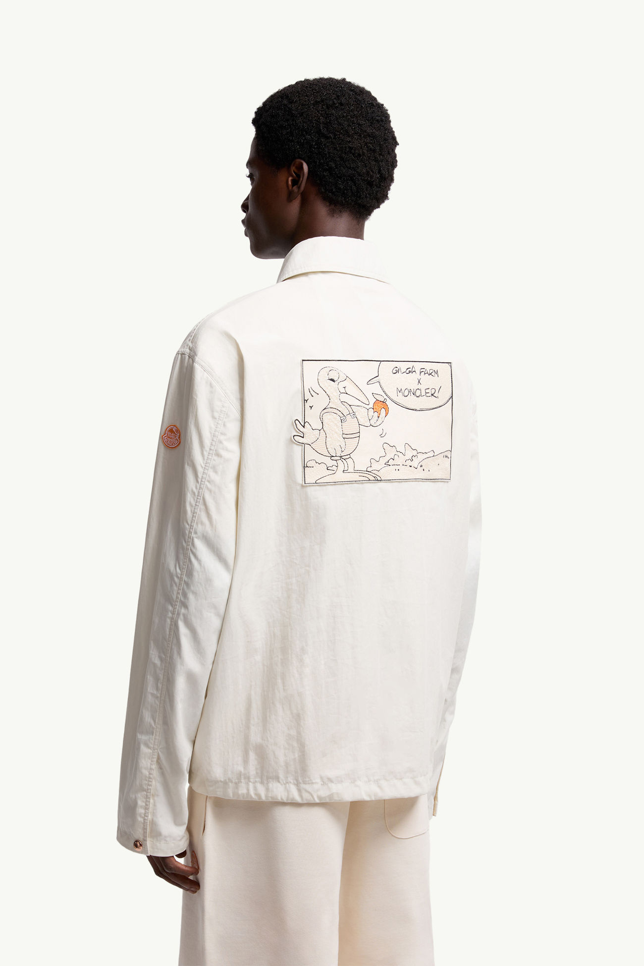 Moncler x Gilga Farm by Donald Glover Satsuma 셔츠 재킷 남성 화이트 Moncler 4