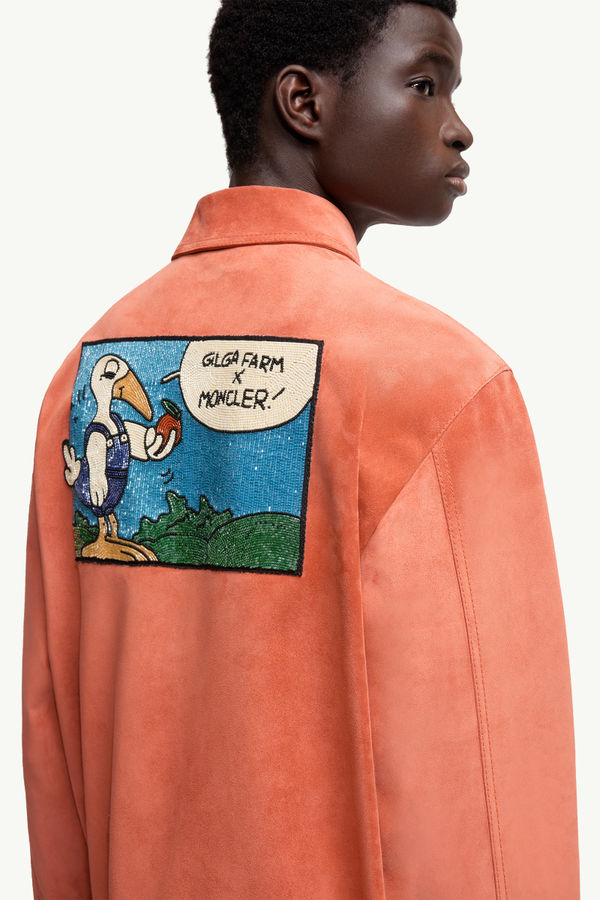 Moncler x Gilga Farm by Donald Glover Navel シャツジャケット メンズ ブライトオレンジ Moncler 5
