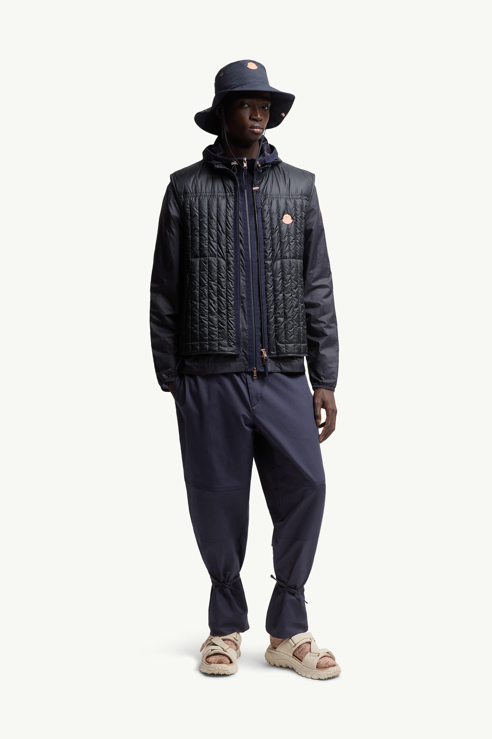 Moncler x Gilga Farm by Donald Glover Tangerine Down Vest Men Navy Blue Moncler 0