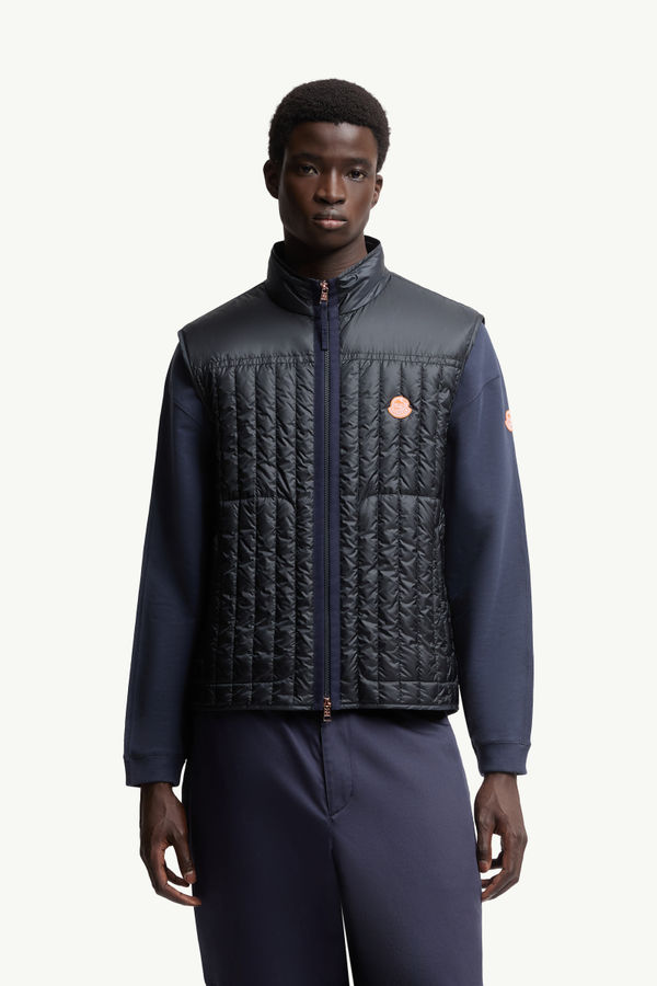 Moncler x Gilga Farm by Donald Glover Tangerine Daunenweste Herren Navyblau Moncler 3