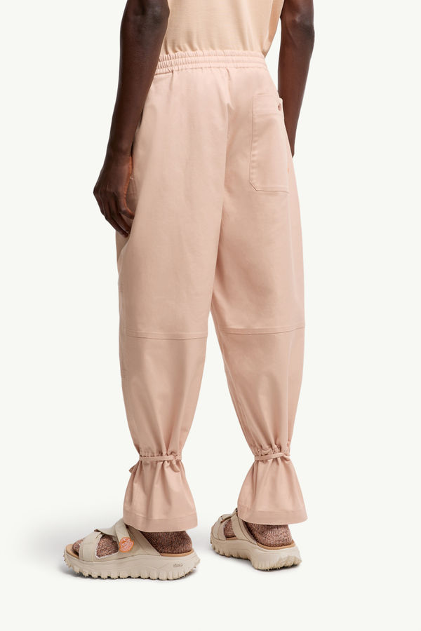 Moncler x Gilga Farm by Donald Glover Cotton Gabardine Trousers Men Peach Pink Moncler 4