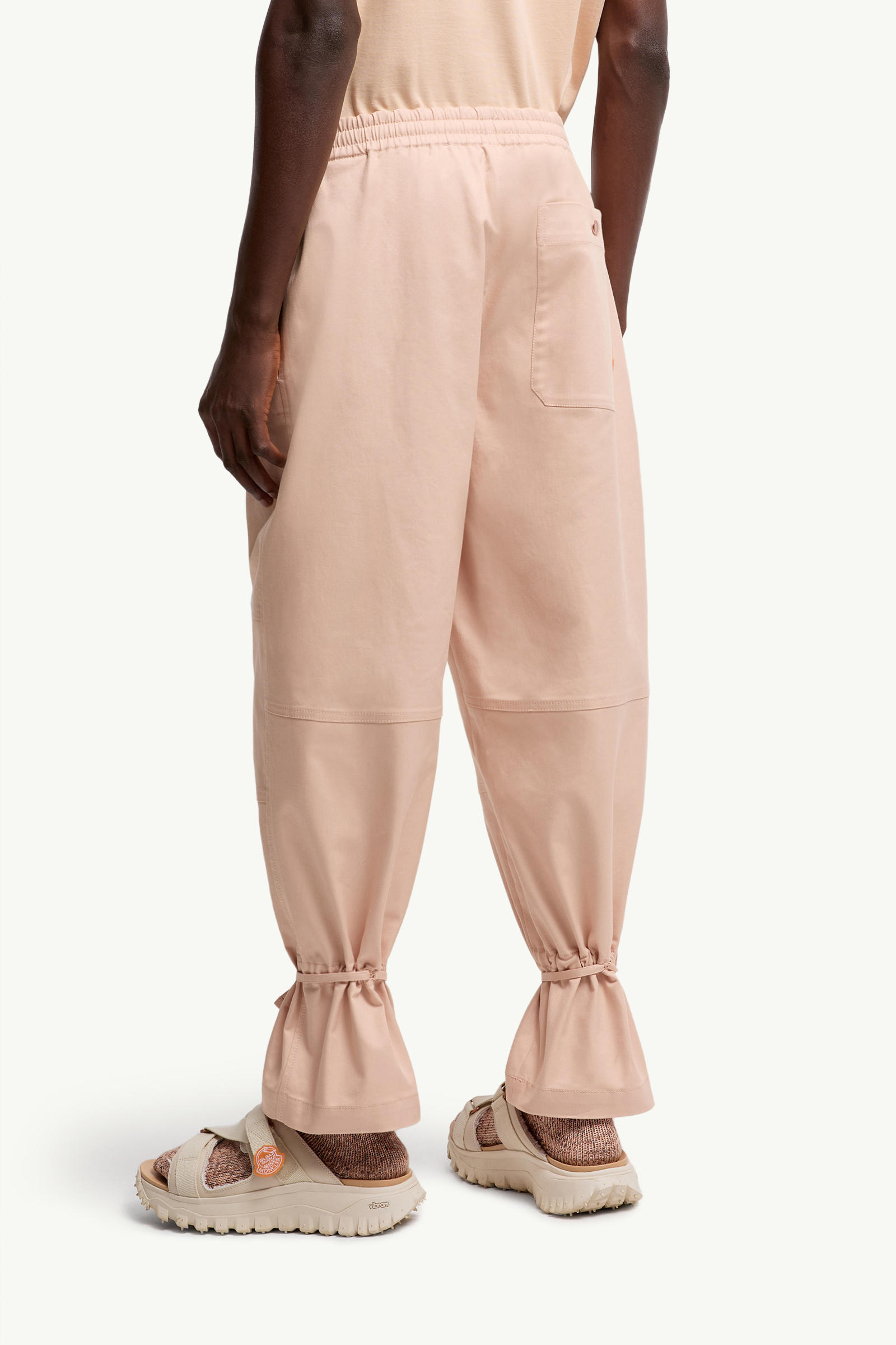Moncler x Gilga Farm by Donald Glover Cotton Gabardine Trousers Men Peach Pink Moncler 4