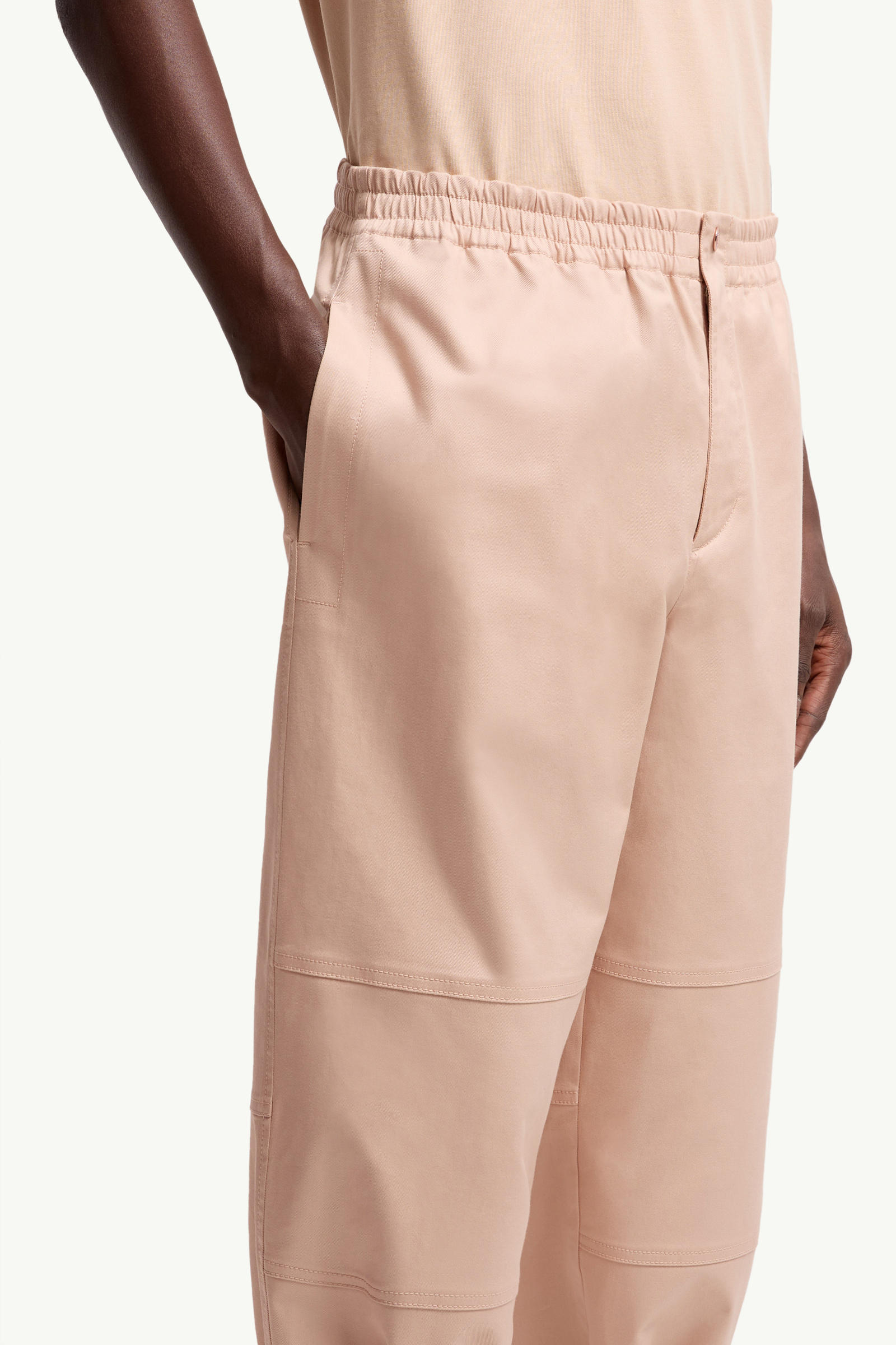 Moncler x Gilga Farm by Donald Glover Cotton Gabardine Trousers Men Peach Pink Moncler 5
