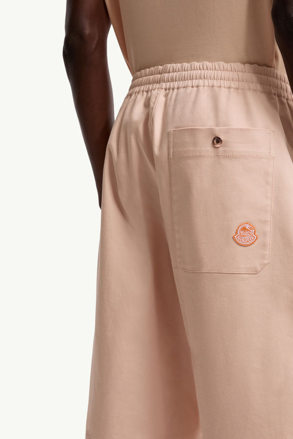Moncler x Gilga Farm by Donald Glover Cotton Gabardine Trousers Men Peach Pink Moncler 6