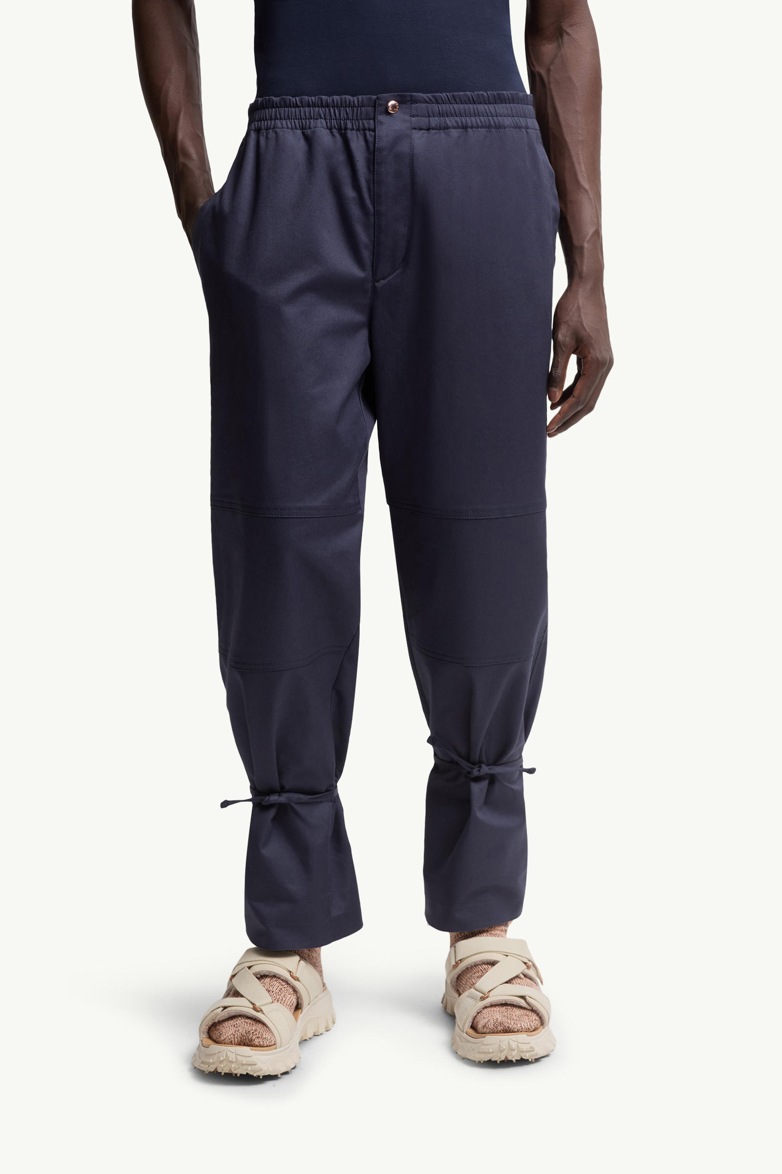 Moncler x Gilga Farm by Donald Glover Cotton Gabardine Trousers Men Navy Blue Moncler 3