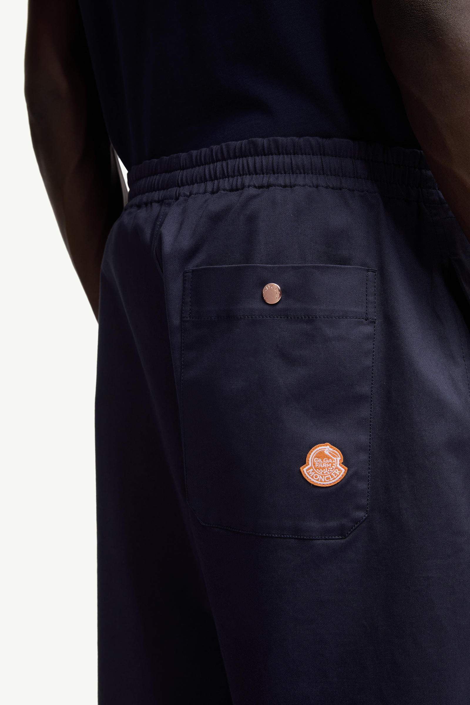 Moncler x Gilga Farm by Donald Glover Hose aus Baumwoll-Gabardine Herren Navyblau Moncler 5