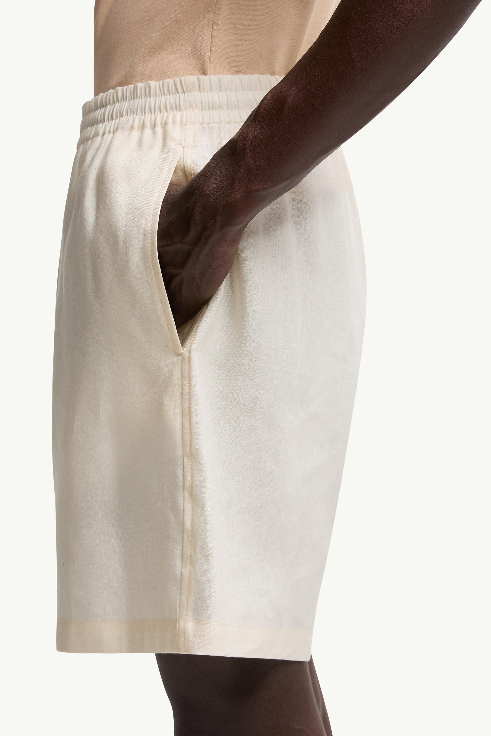 Moncler x Gilga Farm by Donald Glover Linen Blend Shorts Men White Moncler 1
