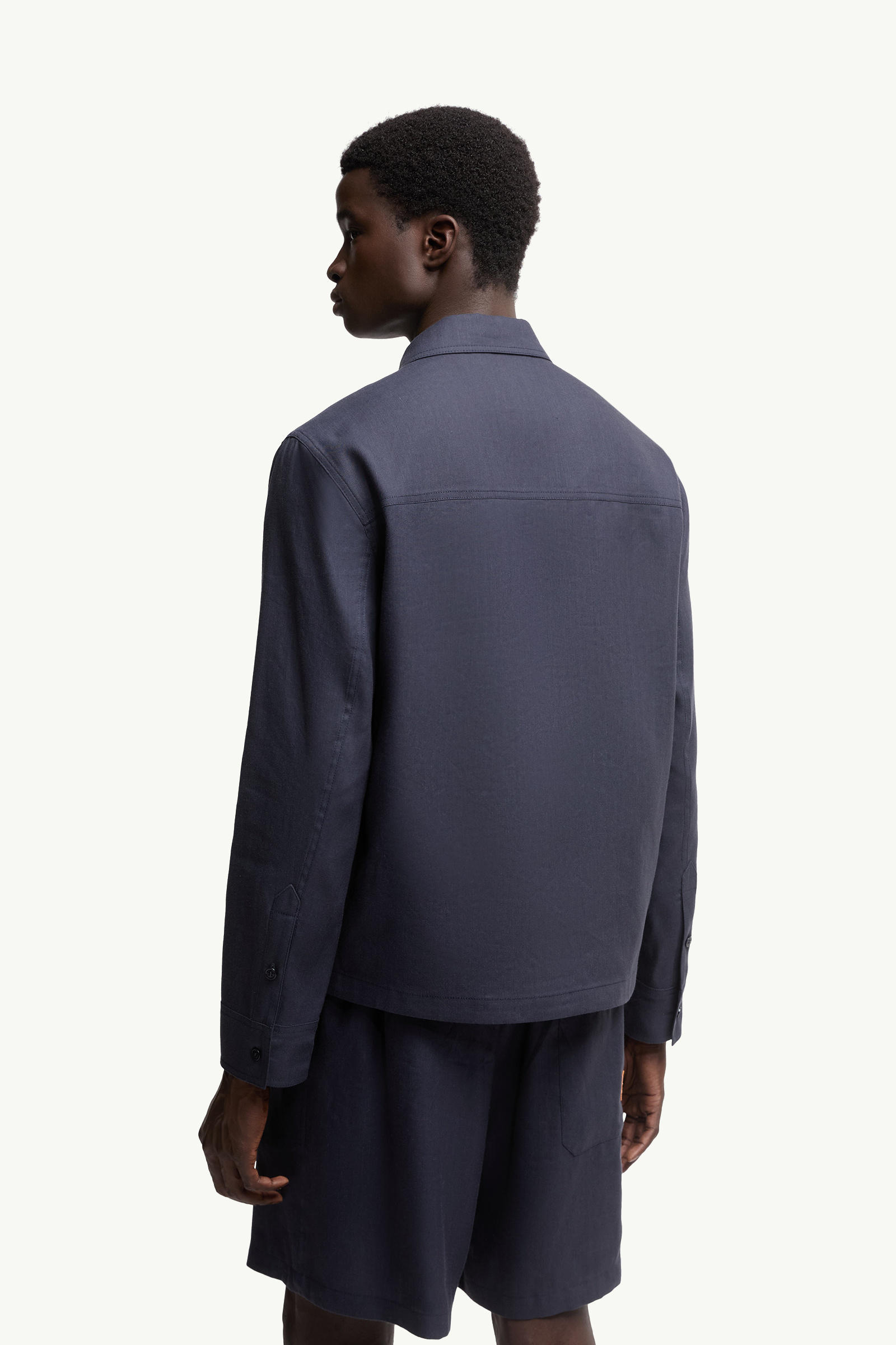 Moncler x Gilga Farm by Donald Glover Hemd aus Leinenmischung Herren Navyblau Moncler 4