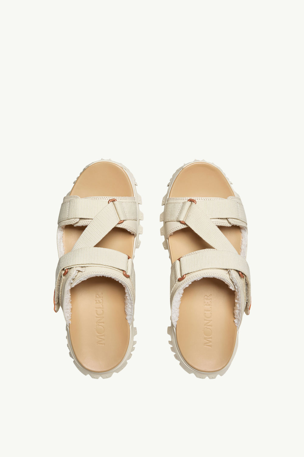 Moncler x Gilga Farm by Donald Glover Trailgrip Vela Leather Sandals Men White Moncler 4